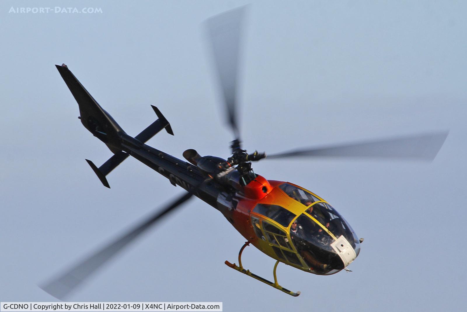 G-CDNO, 1975 Westland SA-341B Gazelle AH1 C/N 1385, North Coates Brass Monkey fly in