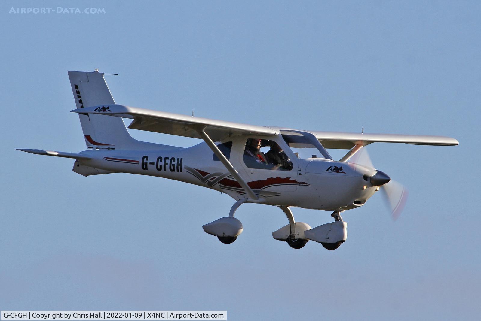 G-CFGH, 2008 Jabiru J160 C/N PFA 346-14693, North Coates Brass Monkey fly in