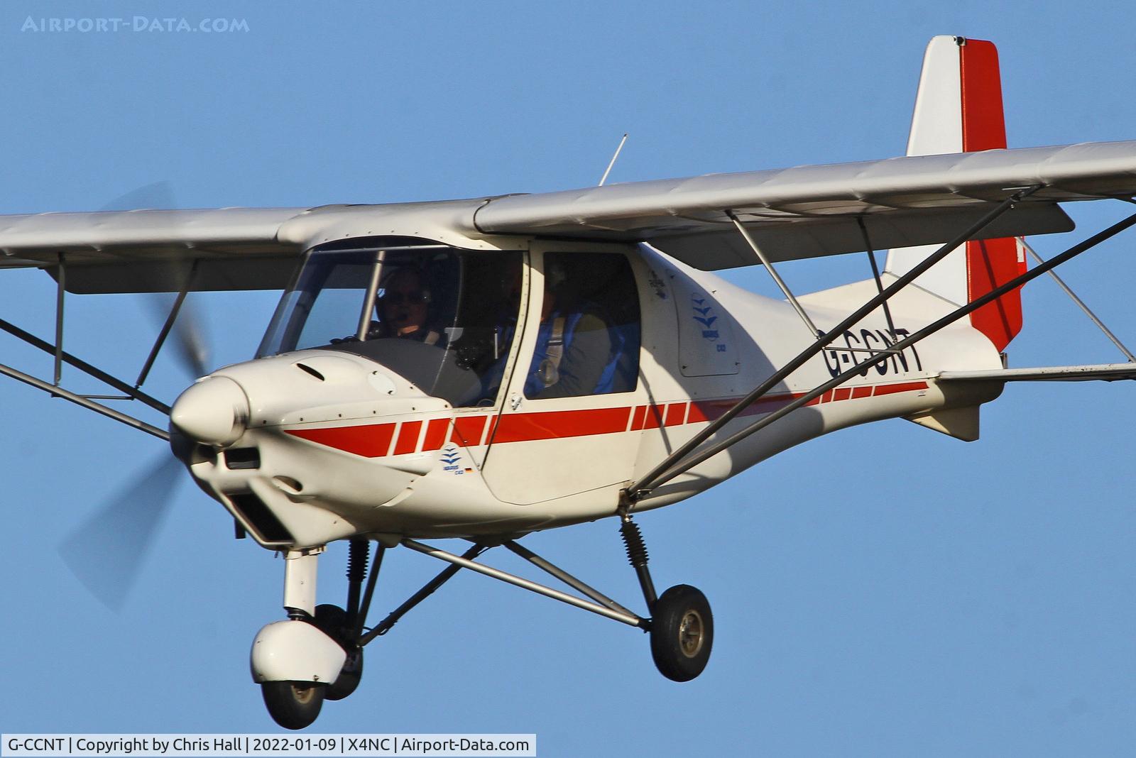 G-CCNT, 2003 Comco Ikarus C42 FB80 C/N 0311-6585, North Coates Brass Monkey fly in