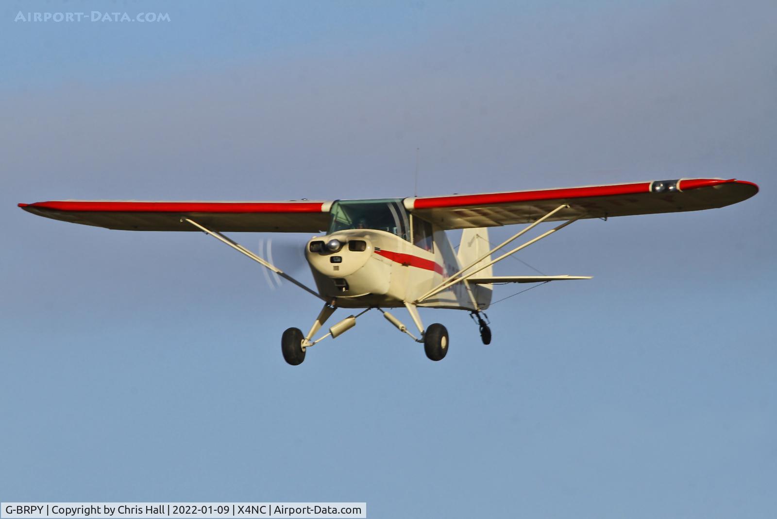 G-BRPY, 1948 Piper PA-15 Vagabond Vagabond C/N 15-141, North Coates Brass Monkey fly in