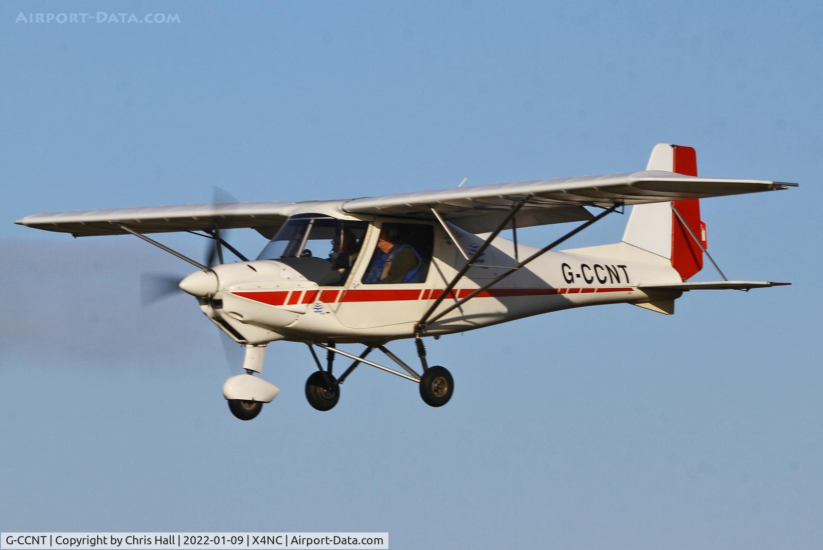 G-CCNT, 2003 Comco Ikarus C42 FB80 C/N 0311-6585, North Coates Brass Monkey fly in