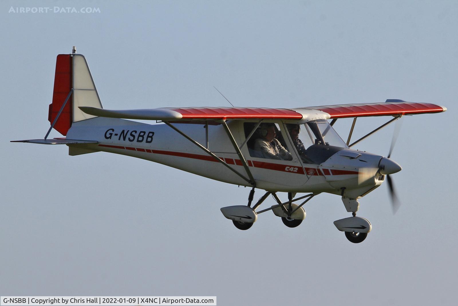 G-NSBB, 2004 Comco Ikarus C42 FB100 VLA C/N PFA 322-14162, North Coates Brass Monkey fly in