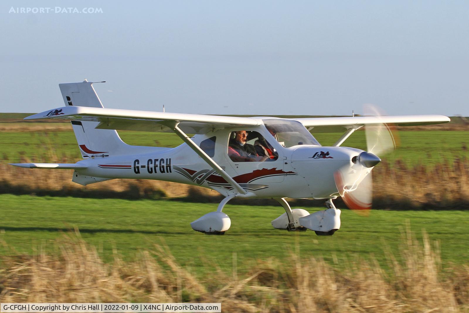 G-CFGH, 2008 Jabiru J160 C/N PFA 346-14693, North Coates Brass Monkey fly in