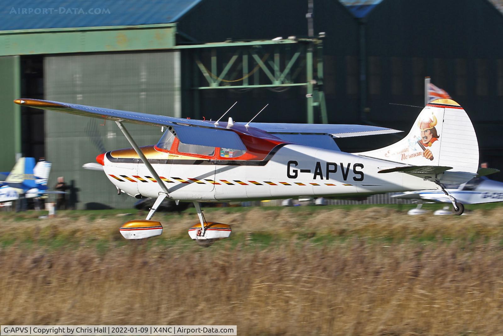 G-APVS, 1957 Cessna 170B C/N 26156, North Coates Brass Monkey fly in
