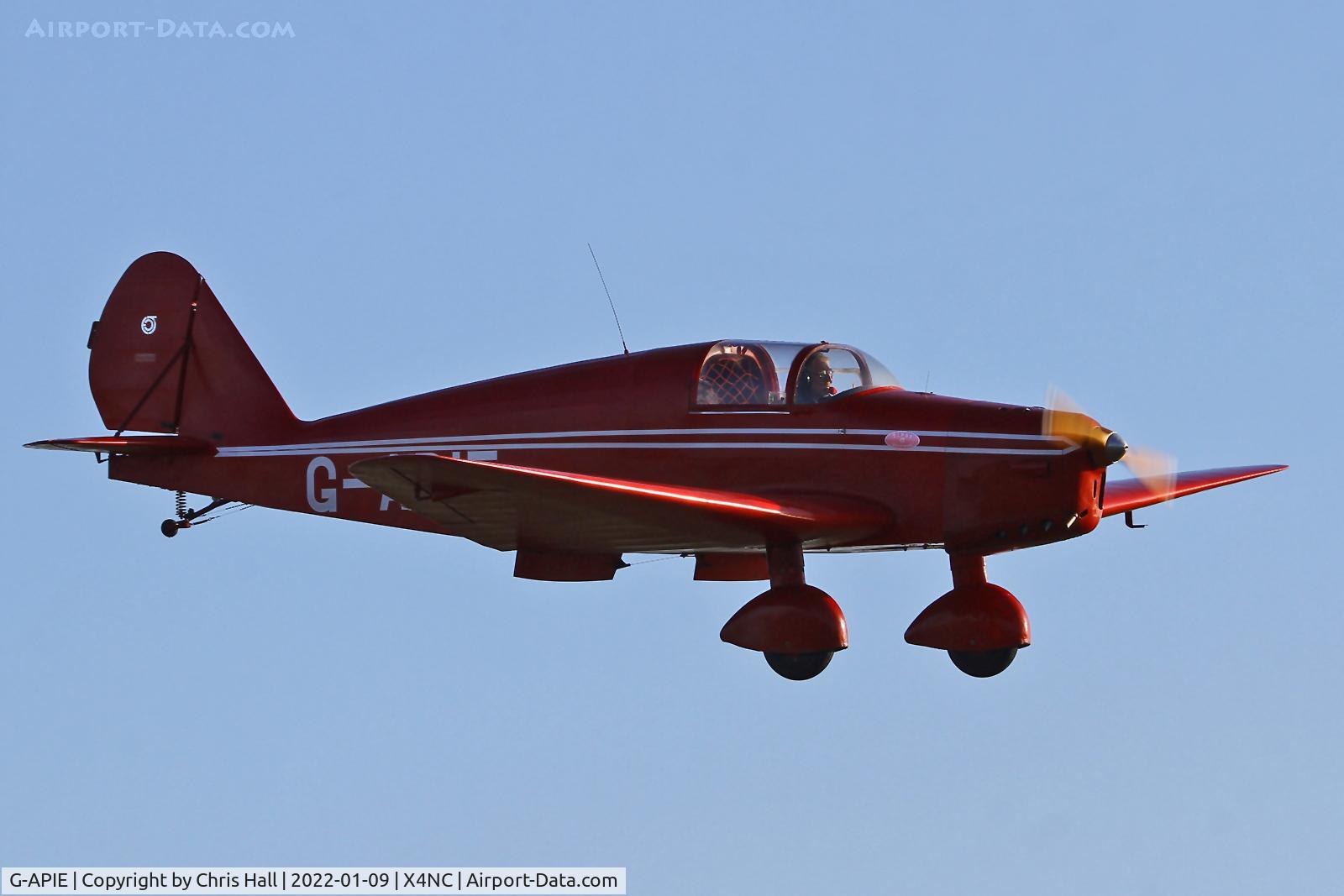 G-APIE, 1958 Tipsy Belfair C/N 535, North Coates Brass Monkey fly in