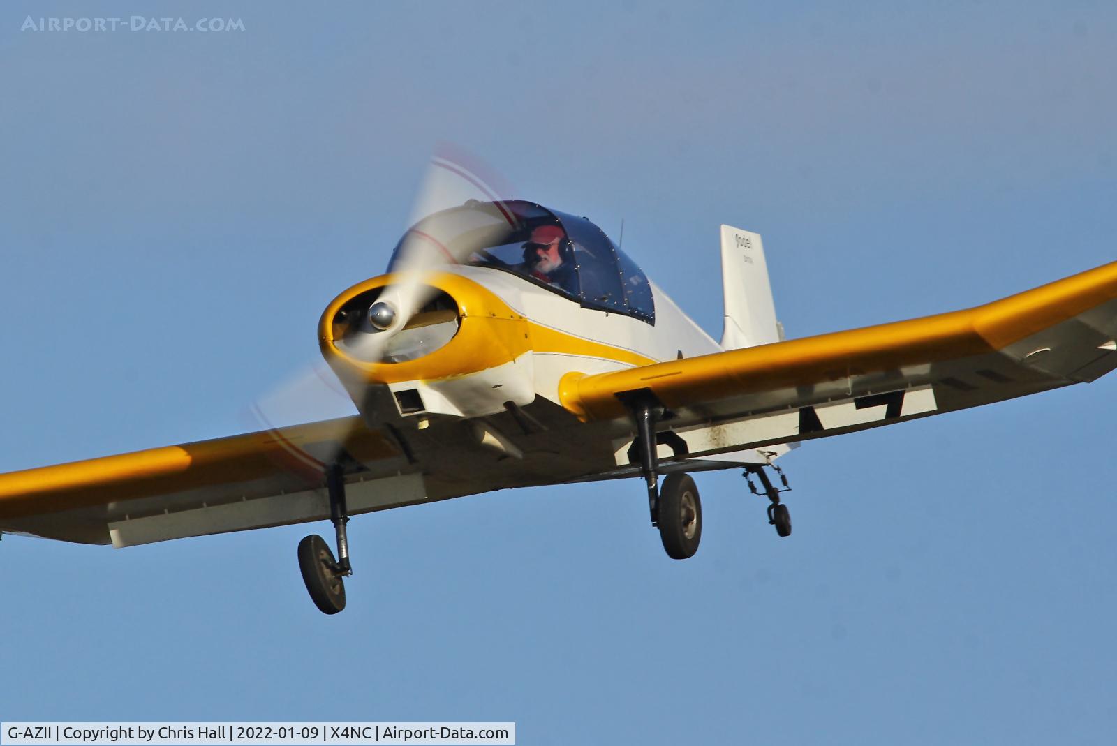 G-AZII, 1958 Jodel D-117A C/N 848, North Coates Brass Monkey fly in