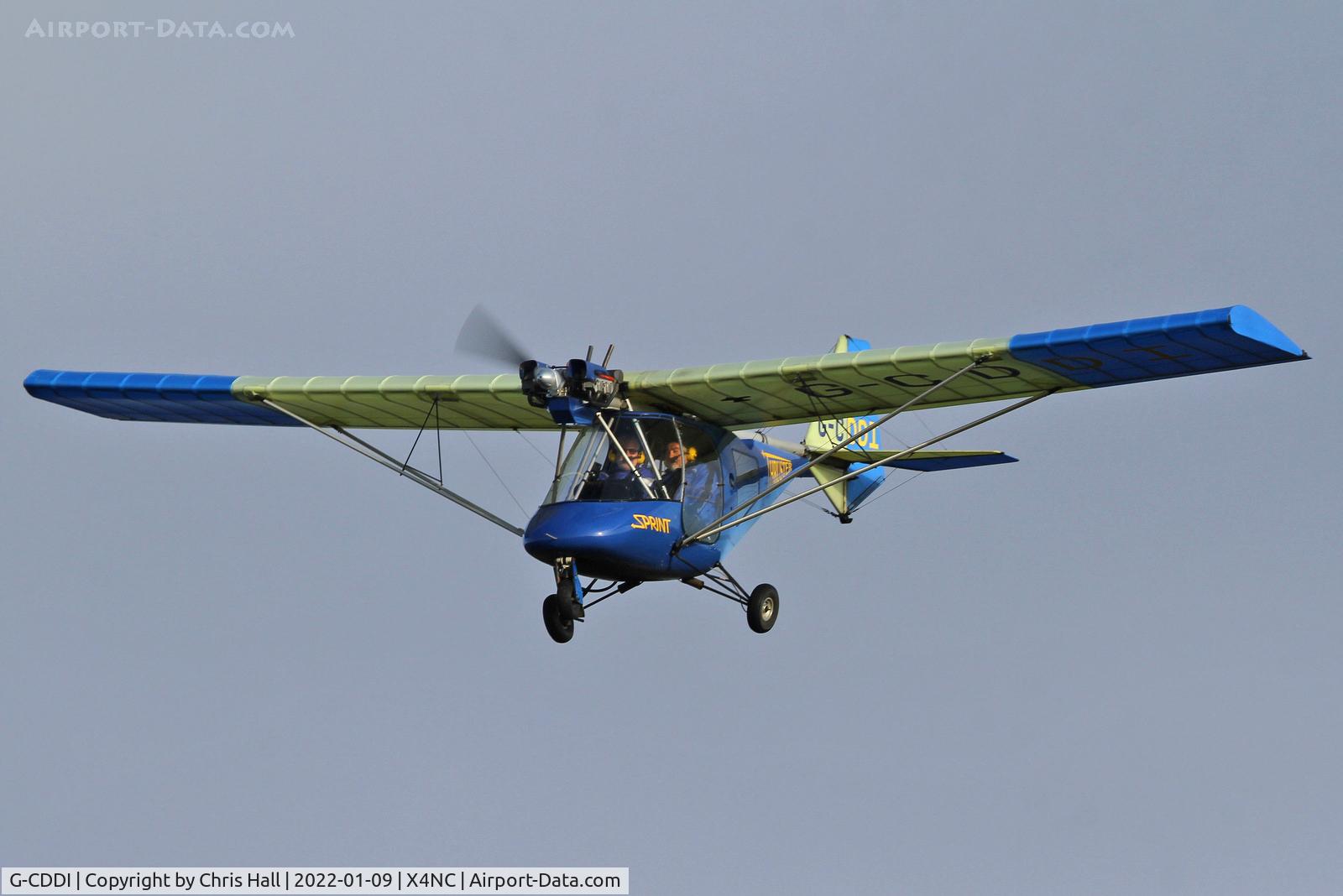 G-CDDI, 2004 Thruster T600N 450 C/N 1040-T600N-109, North Coates Brass Monkey fly in