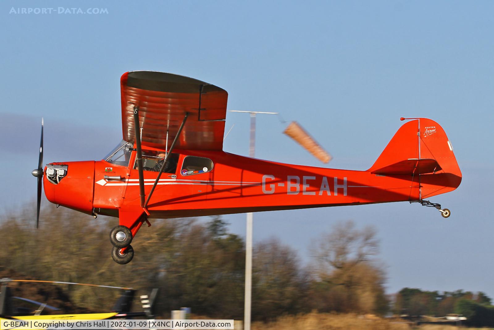 G-BEAH, 1946 Auster J-2 Arrow C/N 2366, North Coates Brass Monkey fly in