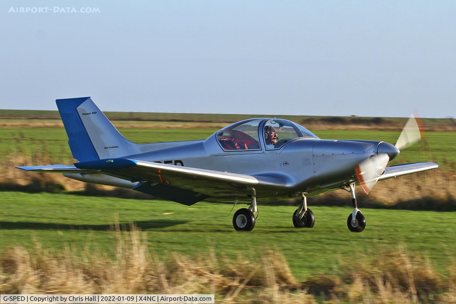 G-SPED, 2008 Alpi Aviation Pioneer 300 C/N LAA 330-14797, North Coates Brass Monkey fly in