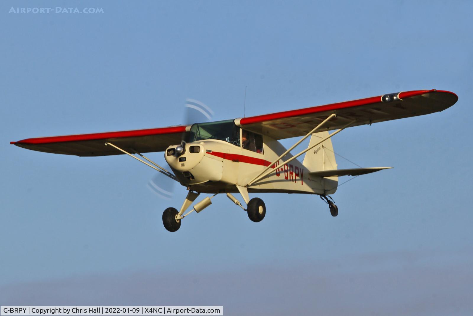 G-BRPY, 1948 Piper PA-15 Vagabond Vagabond C/N 15-141, North Coates Brass Monkey fly in