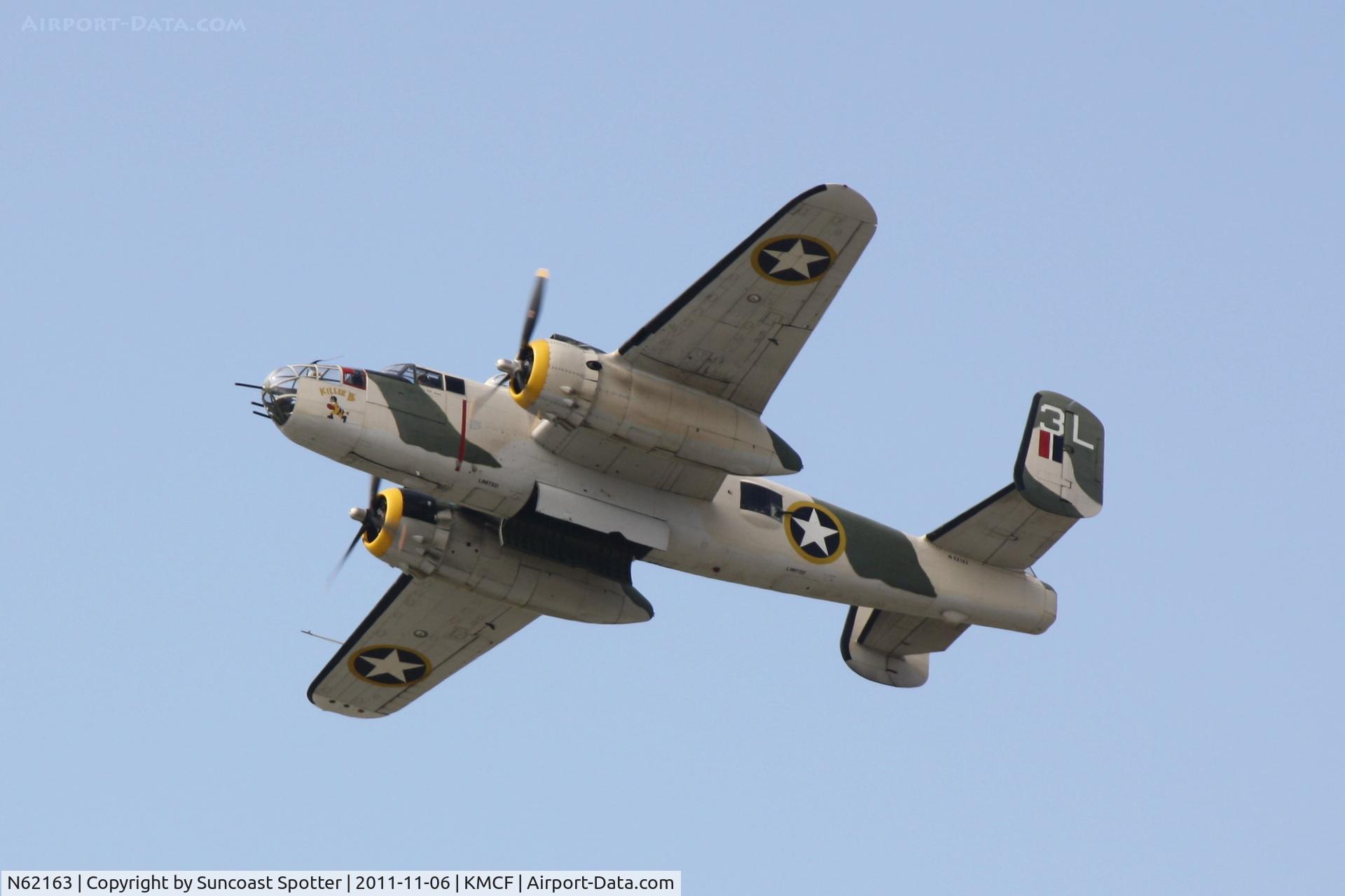 N62163, 1944 North American B-25J Mitchell Mitchell C/N 108-47451, B-25 Mitchell performs in the MacDill Air Fest