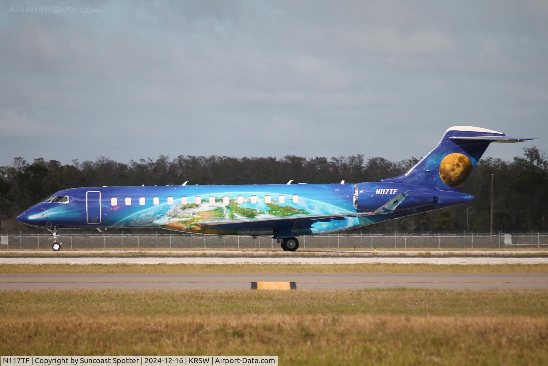 N117TF, 2024 Bombardier BD-700-2A12 Global 7500 C/N 70192, Global 117TF taxis at Southwest Florida International Airport