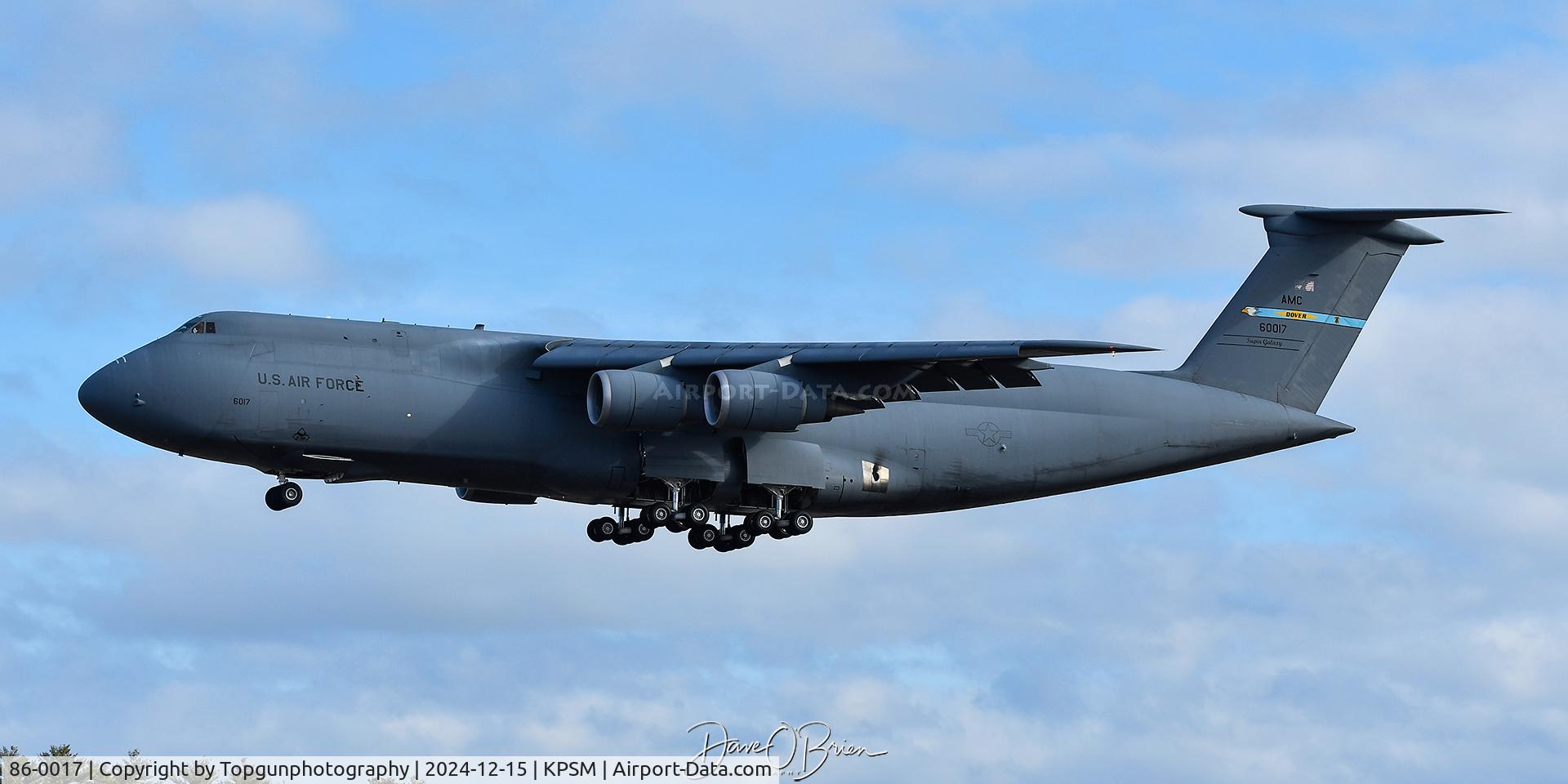 86-0017, Lockheed C-5M Super Galaxy C/N 500-0103, REACH8088 inbound from EU