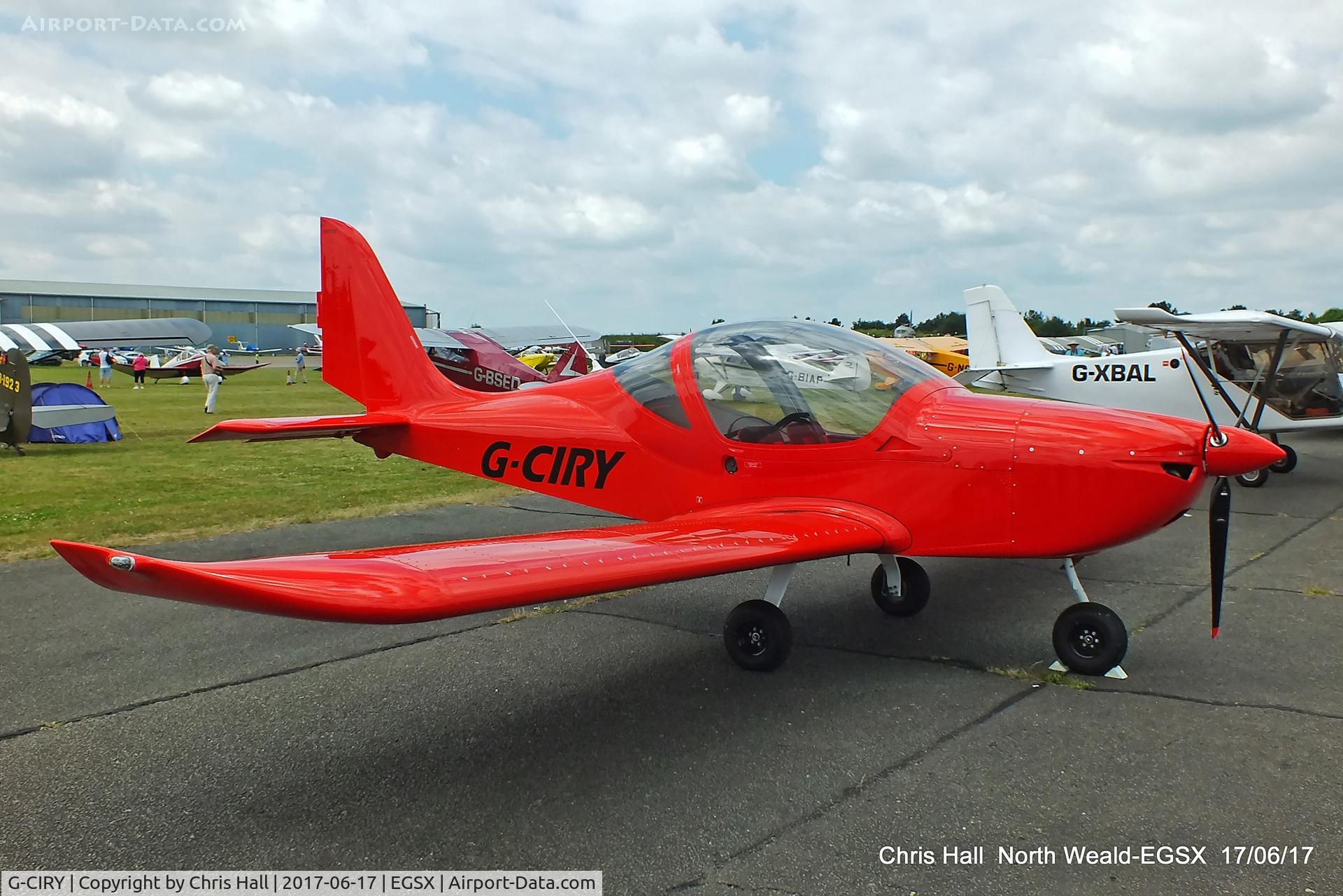 G-CIRY, 2015 Evektor EV-97 Eurostar SL C/N 2015-4222, Air Britain fly in, North Weald
