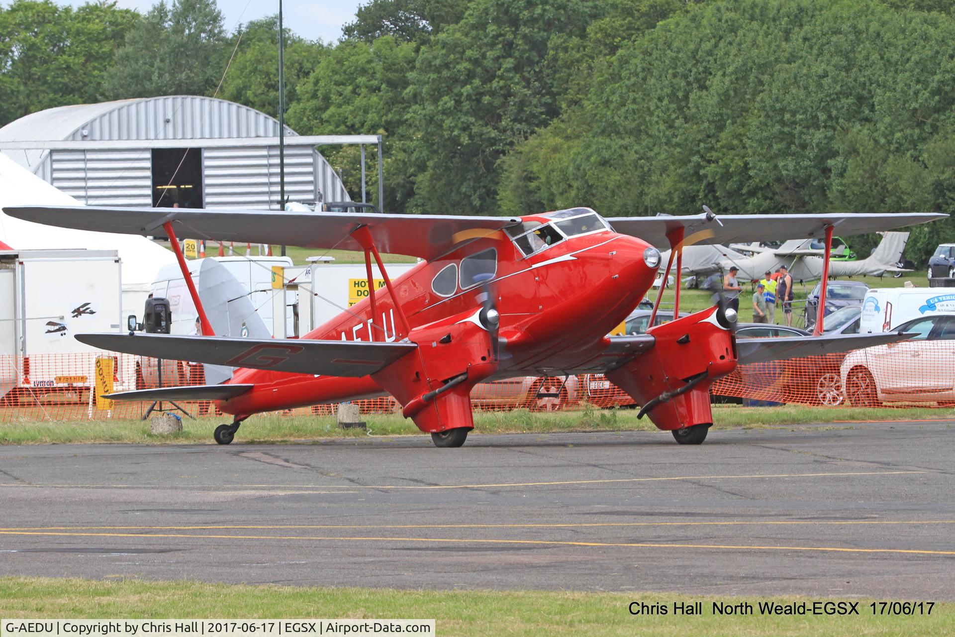 G-AEDU, 1937 De Havilland DH-90A Dragonfly C/N 7526, Air Britain fly in, North Weald