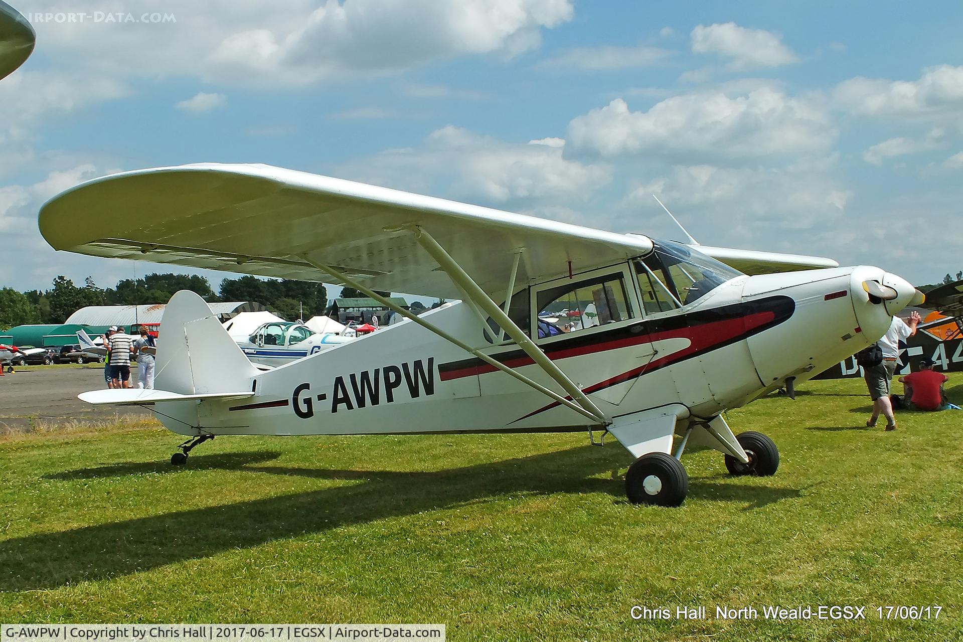 G-AWPW, 1947 Piper PA-12 Super Cruiser C/N 12-3947, Air Britain fly in, North Weald