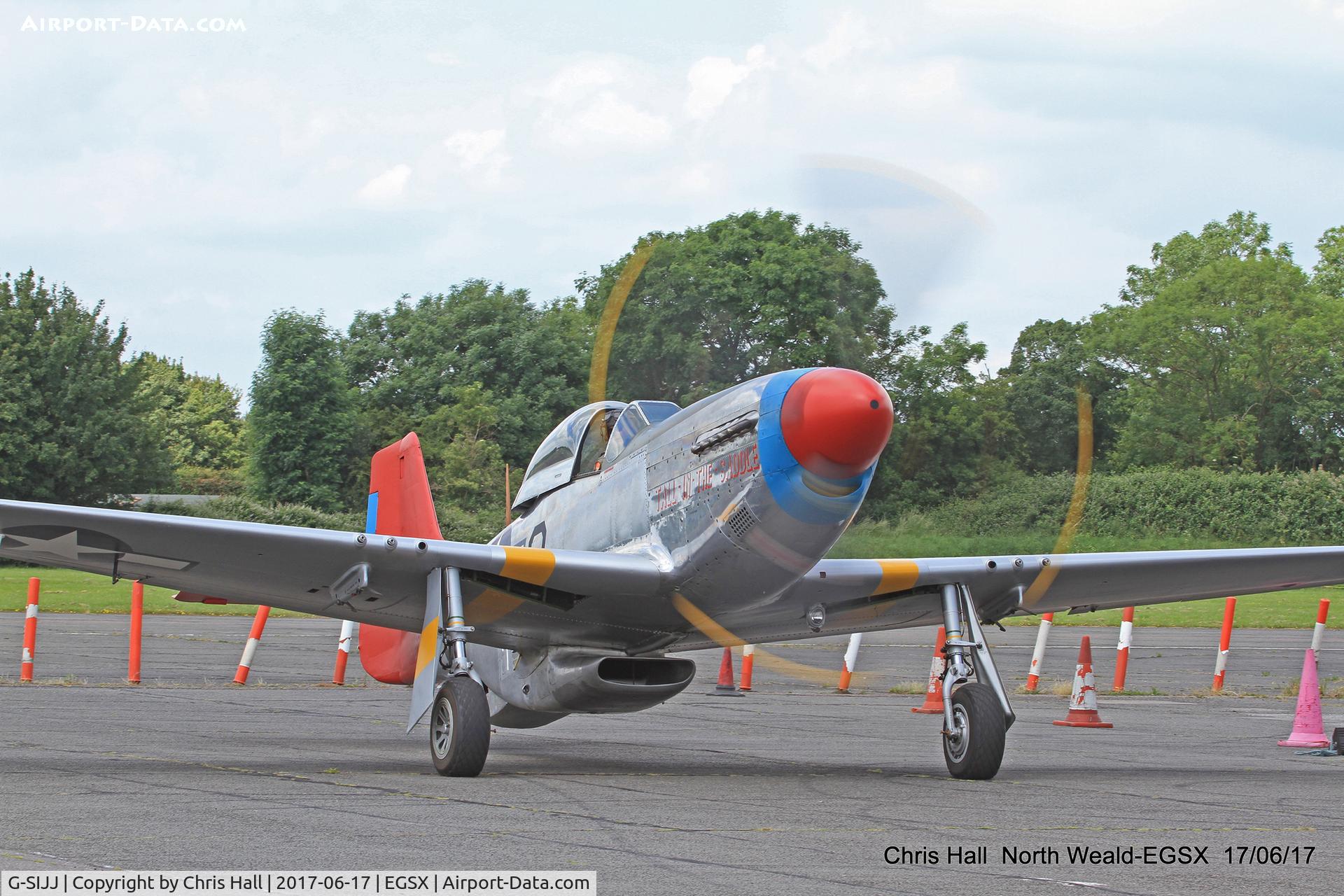 G-SIJJ, 1944 North American P-51D Mustang C/N 122-31894 (44-72035), Air Britain fly in, North Weald