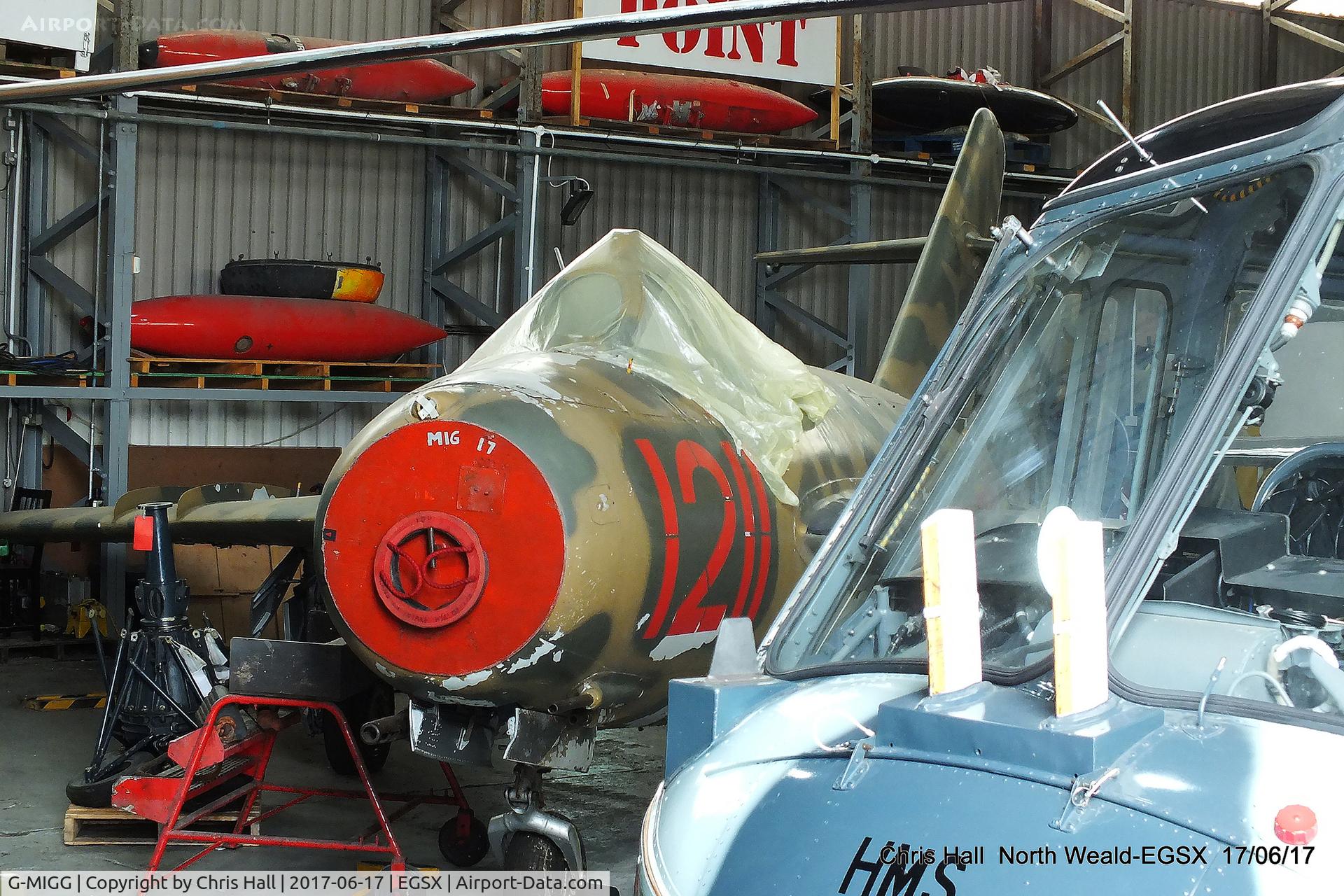 G-MIGG, 1958 PZL-Mielec Lim-5 (MiG-17F) C/N 1C1211, Air Britain fly in, North Weald