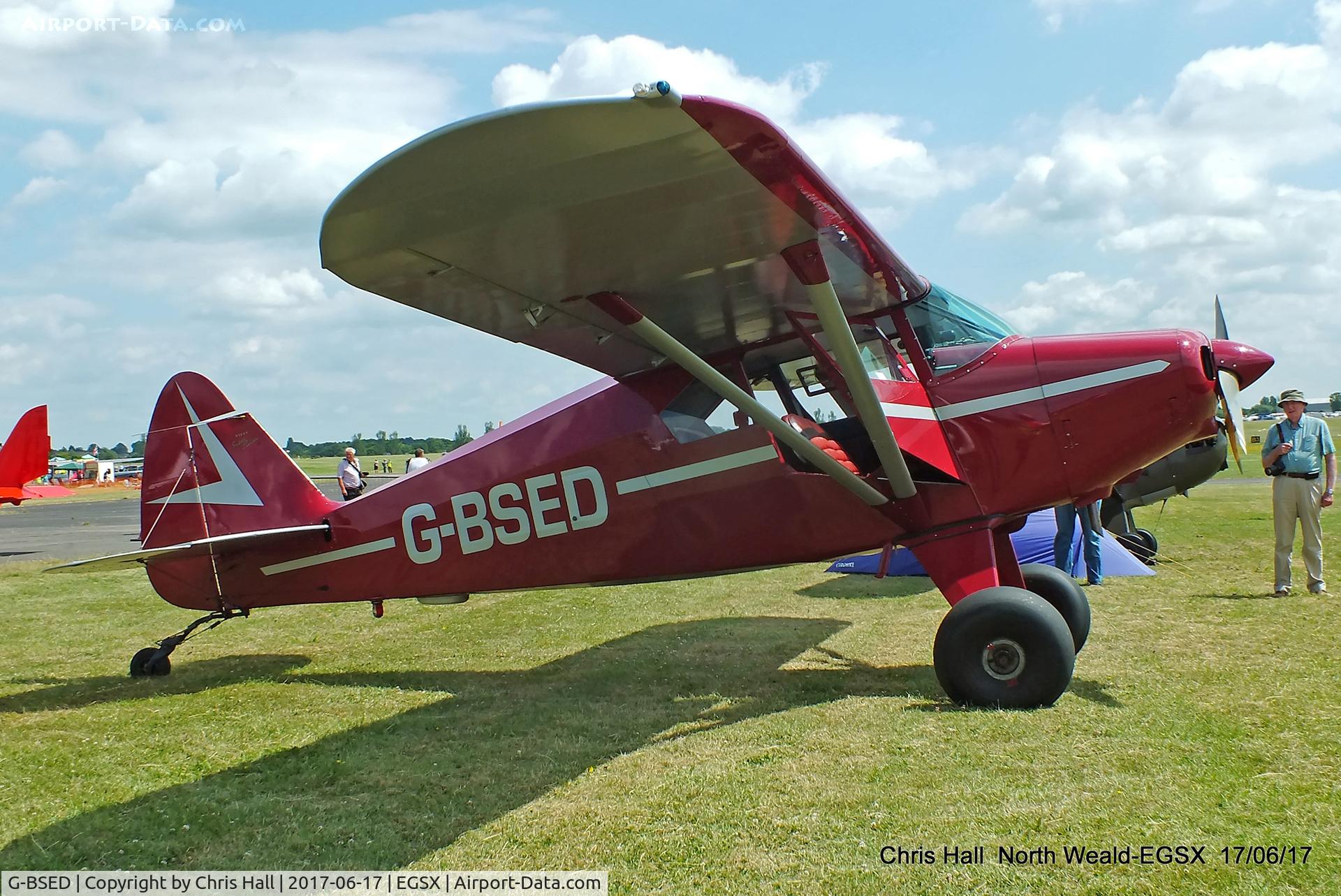 G-BSED, 1957 Piper PA-22-160 Tri Pacer C/N 22-6377, Air Britain fly in, North Weald
