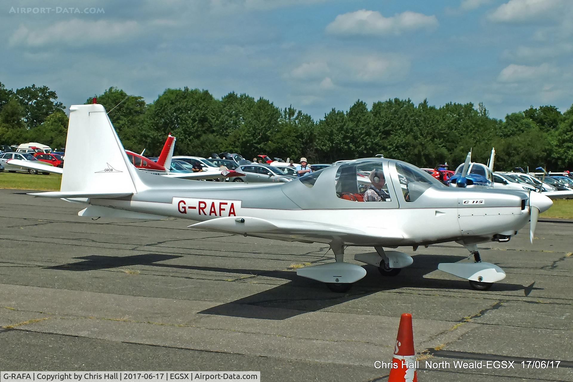 G-RAFA, 1989 Grob G-115 C/N 8081, Air Britain fly in, North Weald