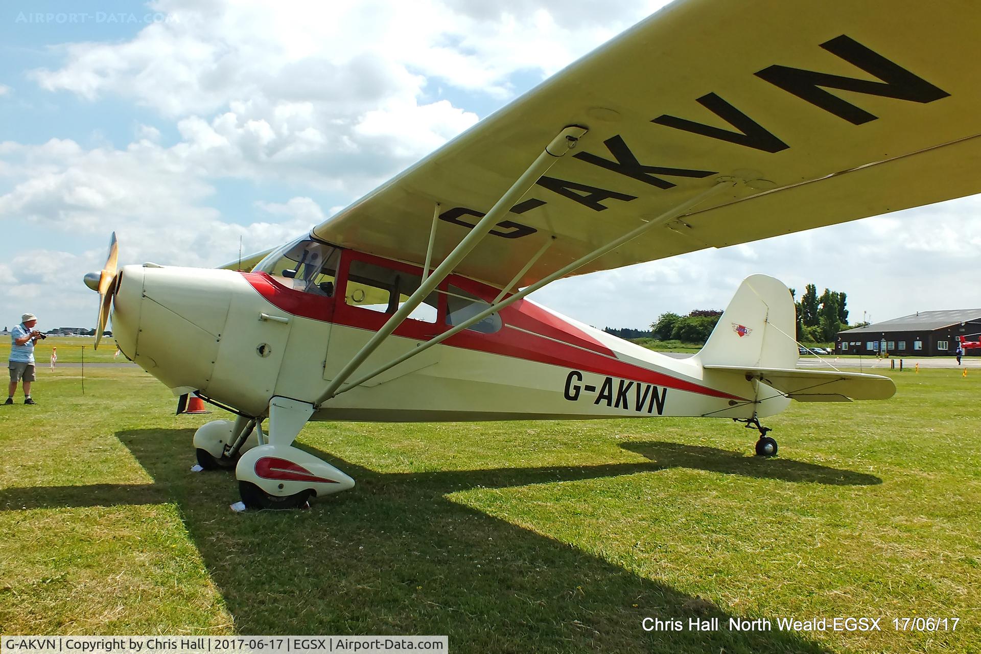 G-AKVN, 1946 Aeronca 11AC Chief Chief C/N 11AC-469, Air Britain fly in, North Weald