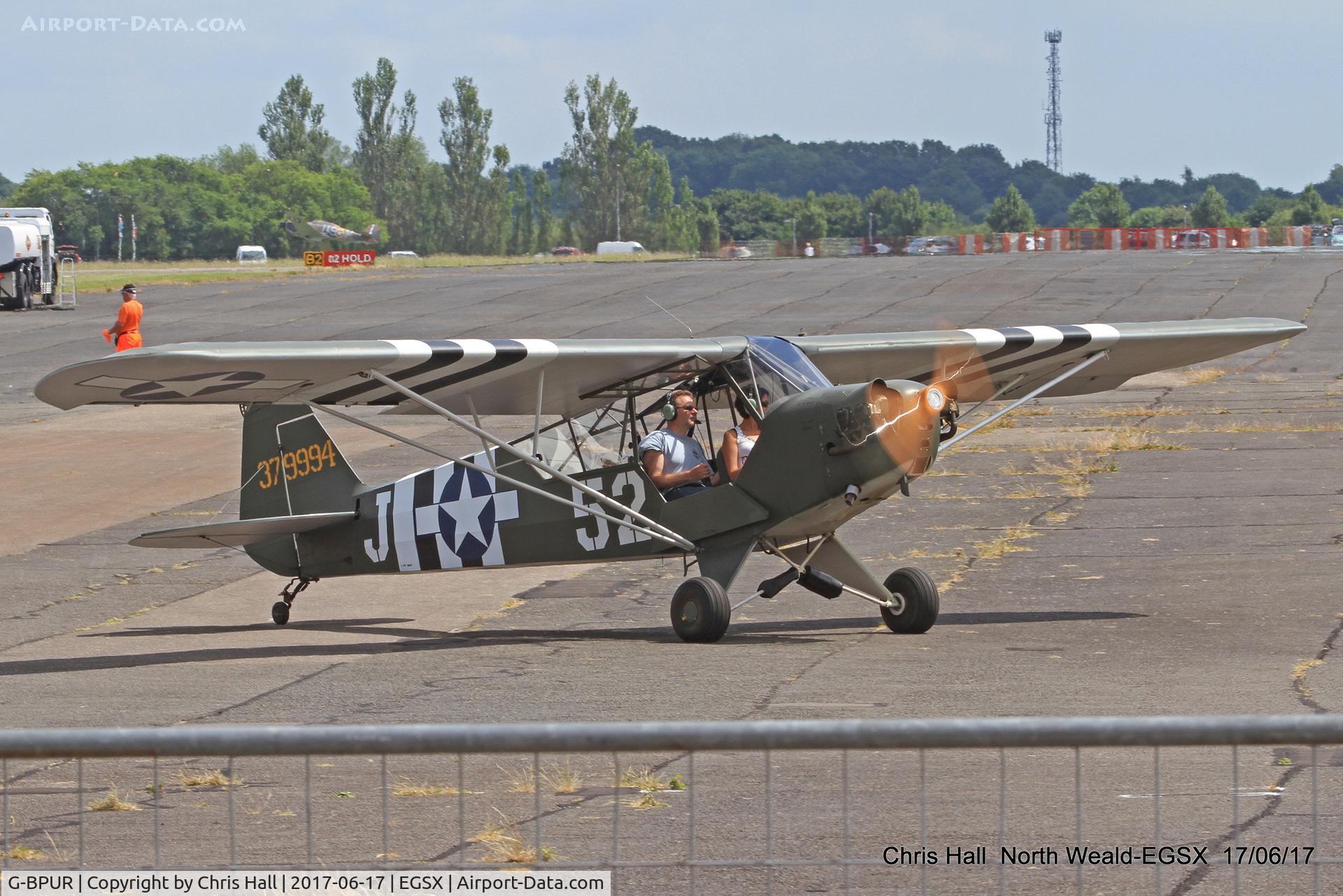 G-BPUR, 1940 Piper J3L-65 Cub C/N 4708, Air Britain fly in, North Weald