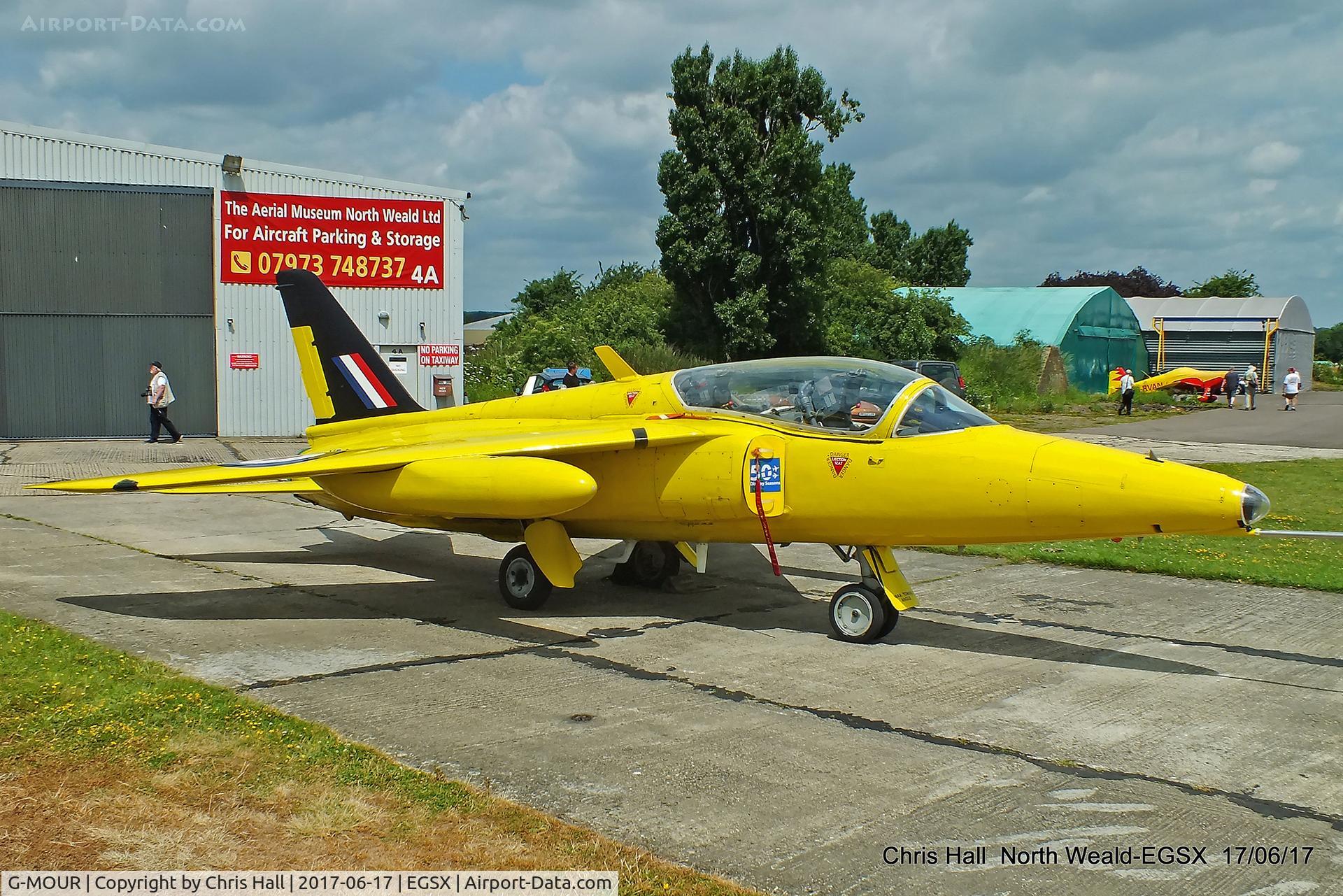 G-MOUR, 1964 Hawker Siddeley Gnat T.1 C/N FL596, Air Britain fly in, North Weald