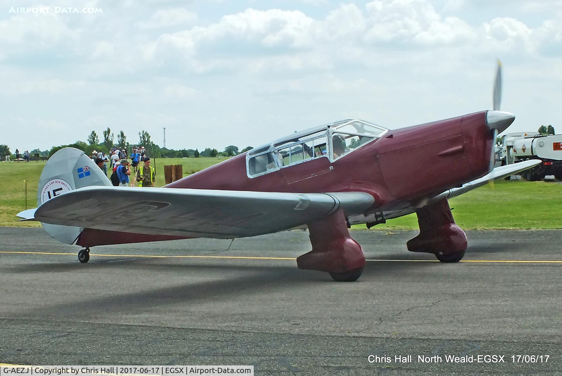 G-AEZJ, 1937 Percival P-10 Vega Gull C/N K.65, Air Britain fly in, North Weald