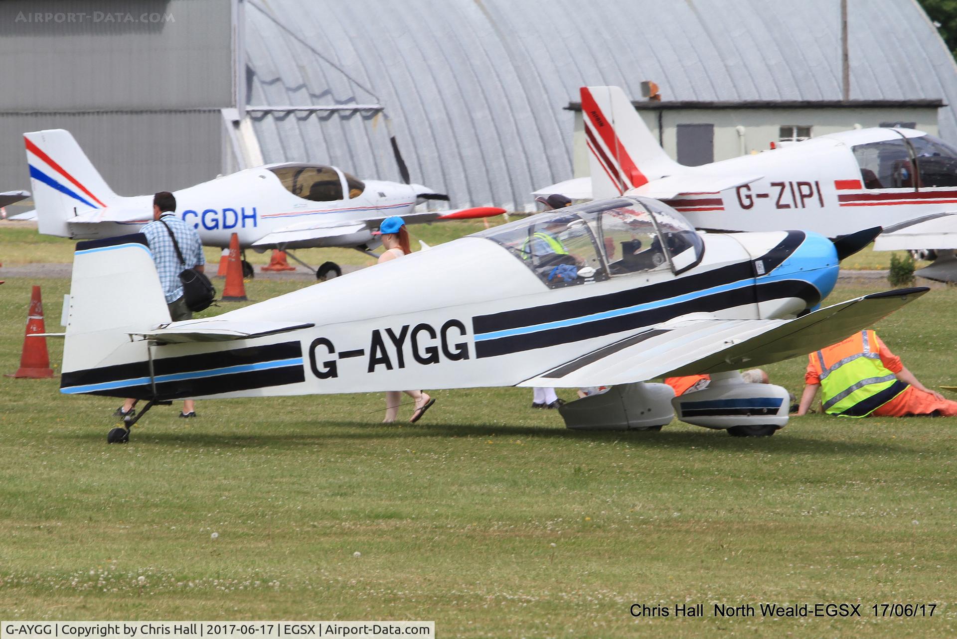 G-AYGG, 1960 Jodel (Wassmer) D-120 Paris-Nice C/N 184, Air Britain fly in, North Weald
