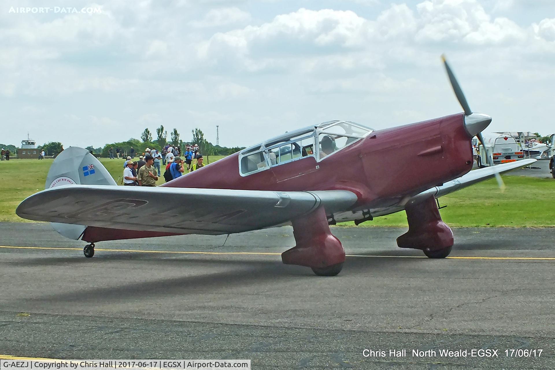 G-AEZJ, 1937 Percival P-10 Vega Gull C/N K.65, Air Britain fly in, North Weald
