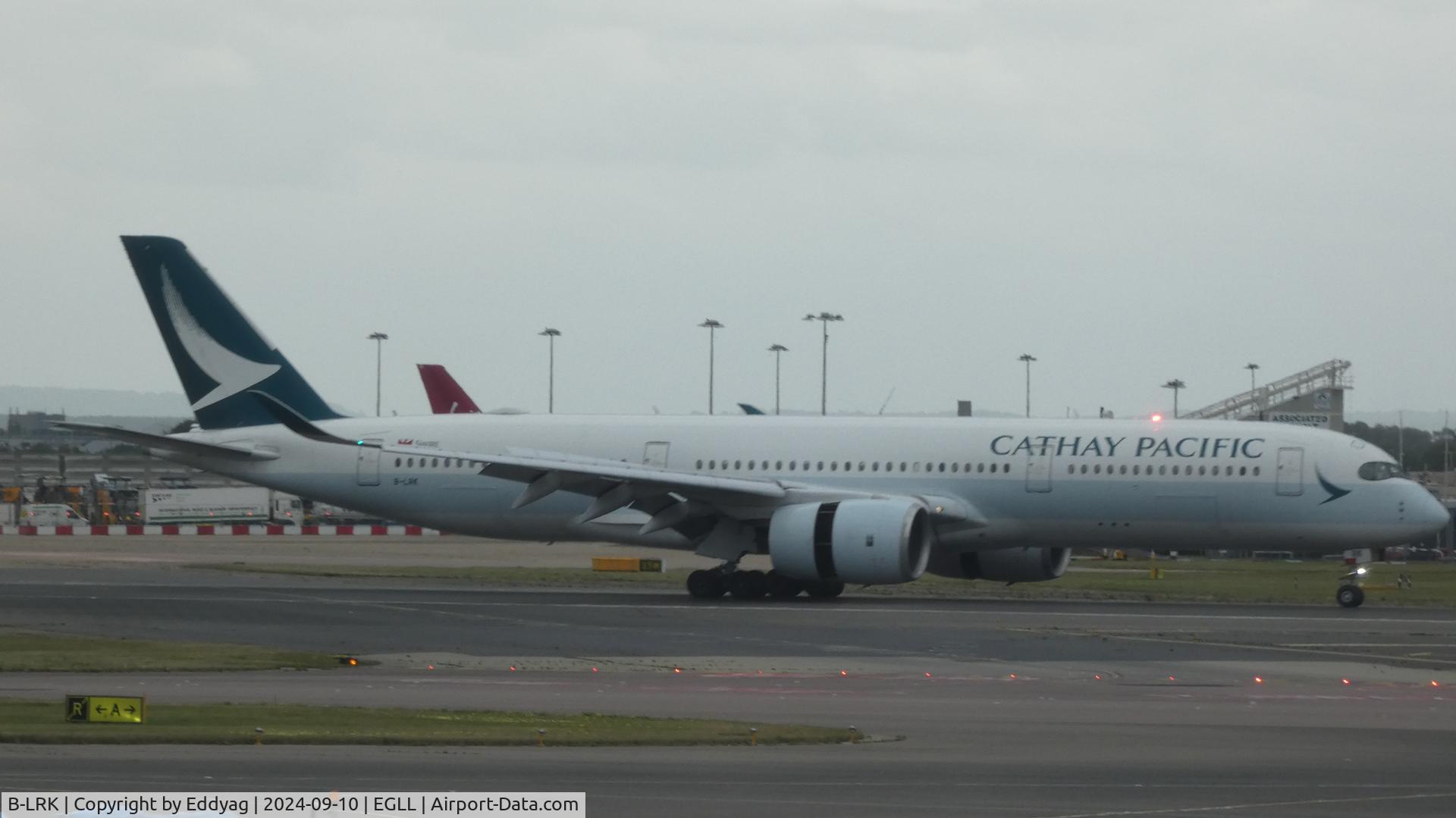 B-LRK, 2016 Airbus A350-941 C/N 070, Cathay Pacific