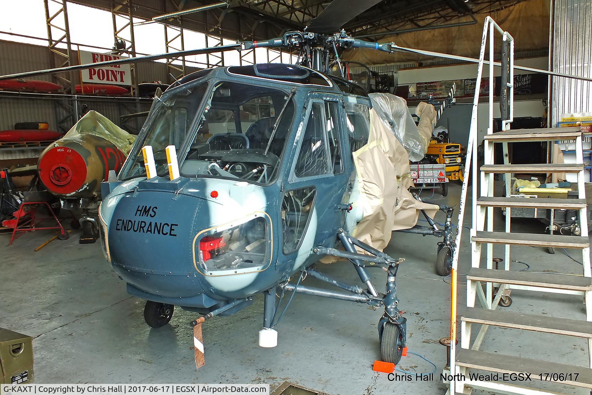 G-KAXT, 1967 Westland Wasp HAS.1 C/N F9669, Air Britain fly in, North Weald