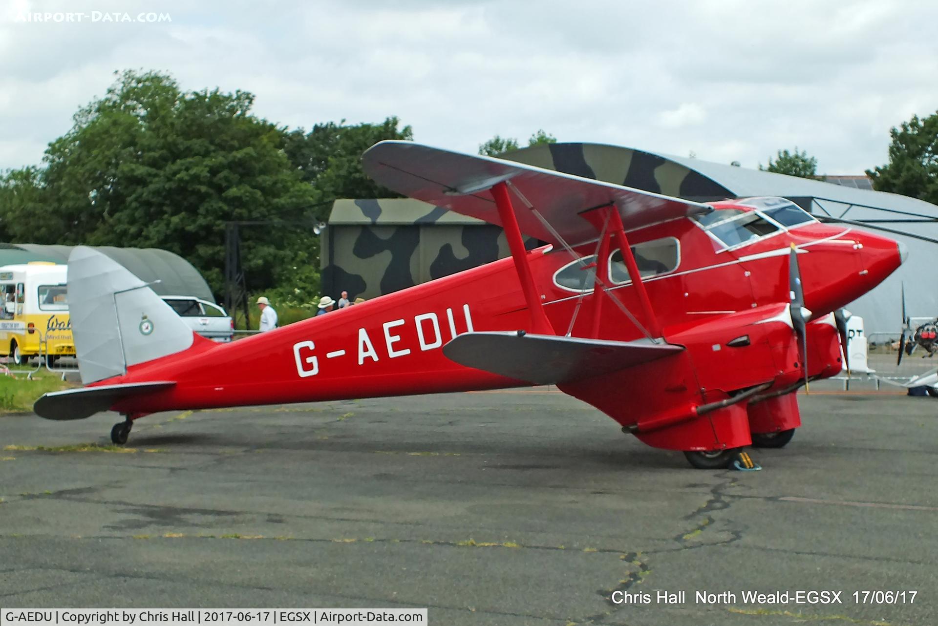 G-AEDU, 1937 De Havilland DH-90A Dragonfly C/N 7526, Air Britain fly in, North Weald