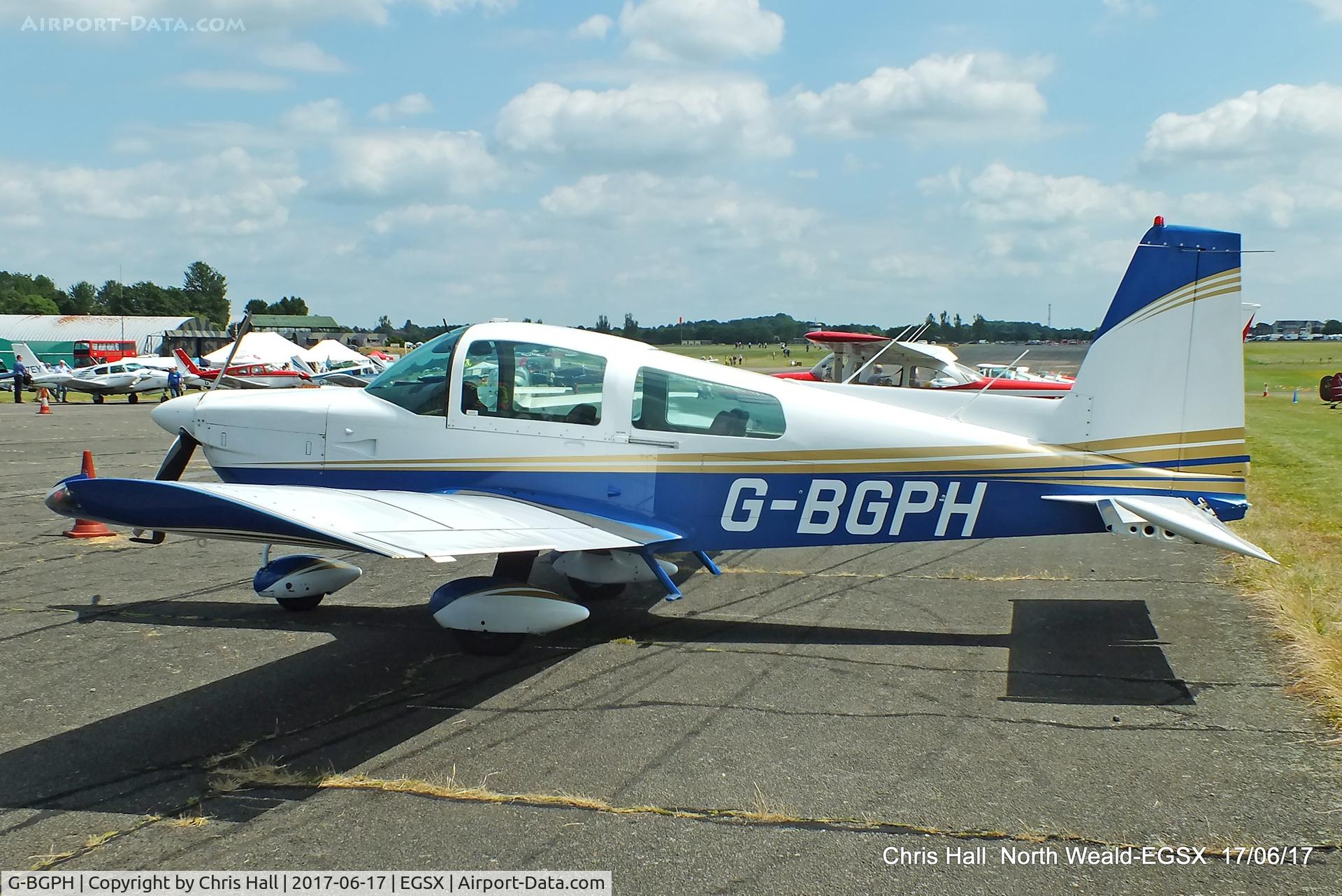 G-BGPH, 1979 Gulfstream American AA-5B Tiger C/N AA5B-1248, Air Britain fly in, North Weald