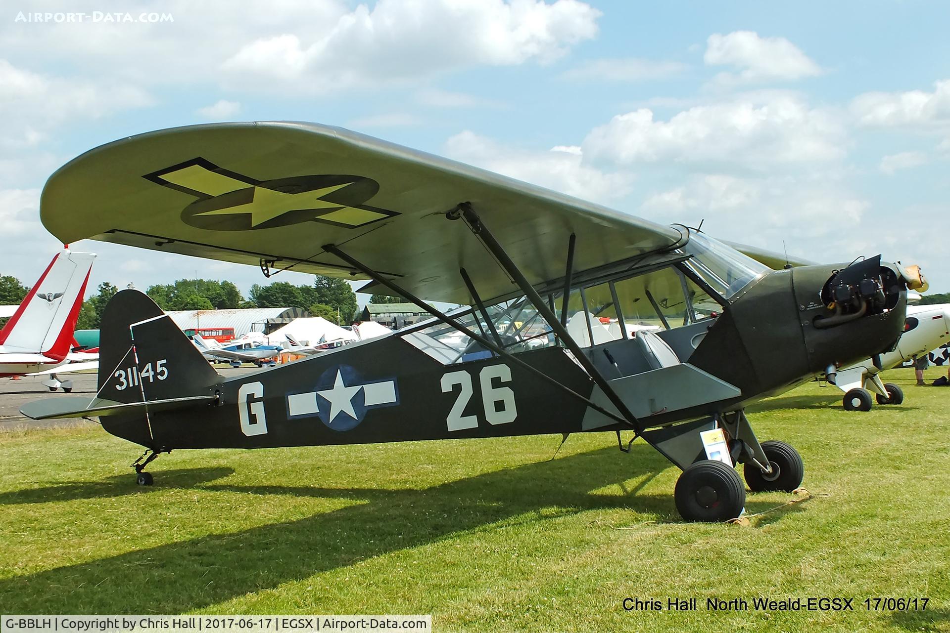 G-BBLH, 1943 Piper J3C-65 Cub Cub C/N 10549, Air Britain fly in, North Weald