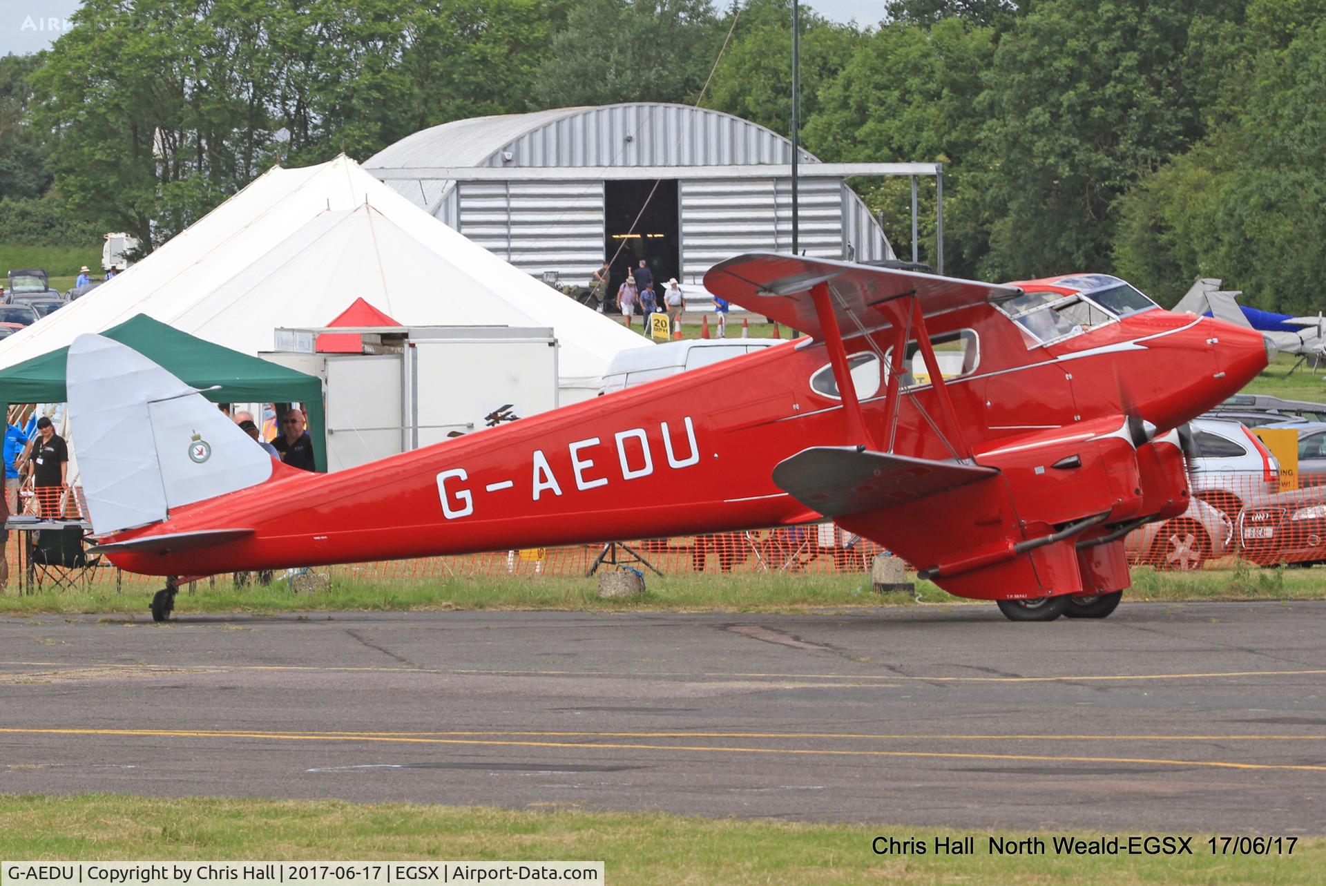 G-AEDU, 1937 De Havilland DH-90A Dragonfly C/N 7526, Air Britain fly in, North Weald