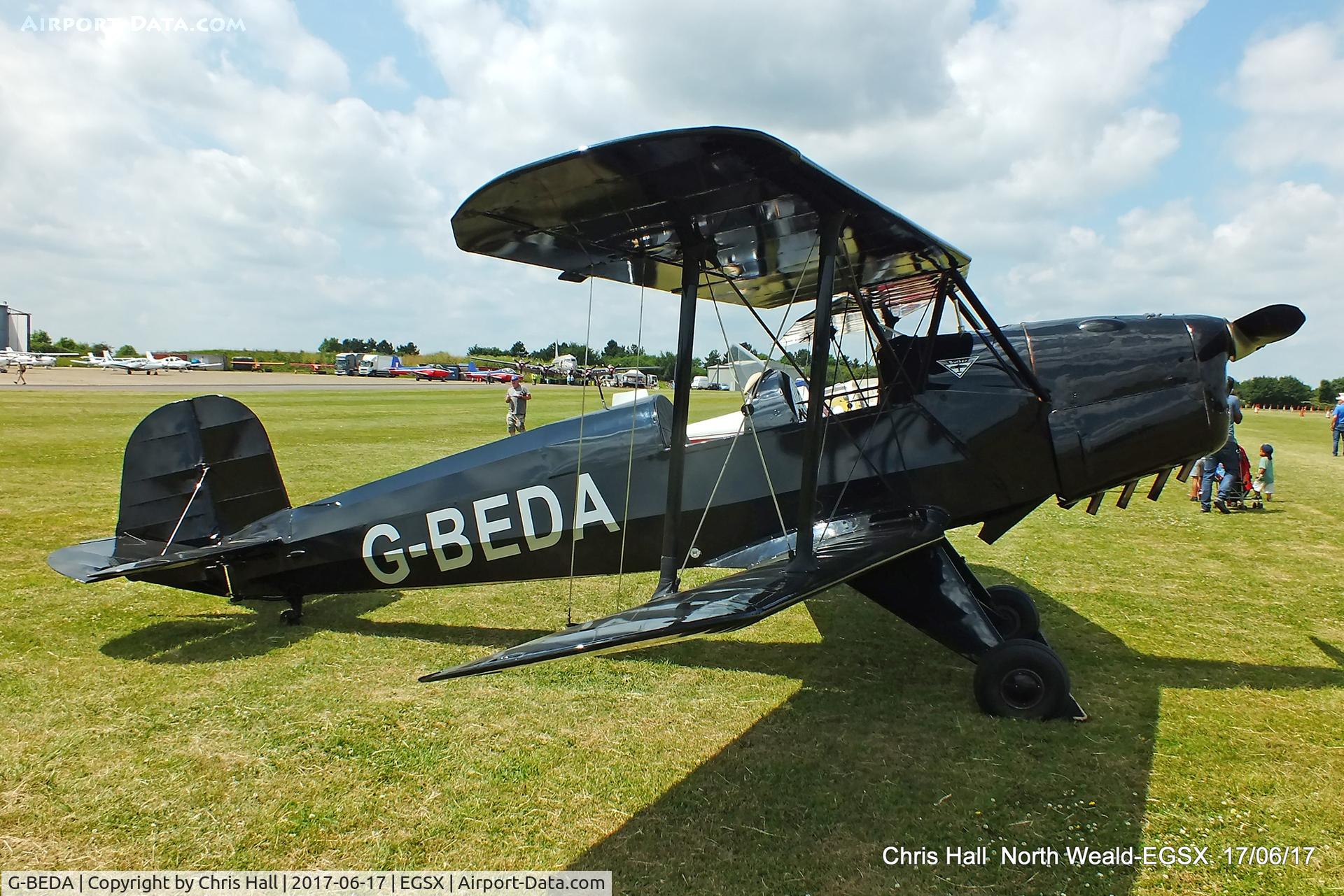 G-BEDA, 1957 CASA 1-131E Srs 2000 Jungmann C/N 2099, Air Britain fly in, North Weald