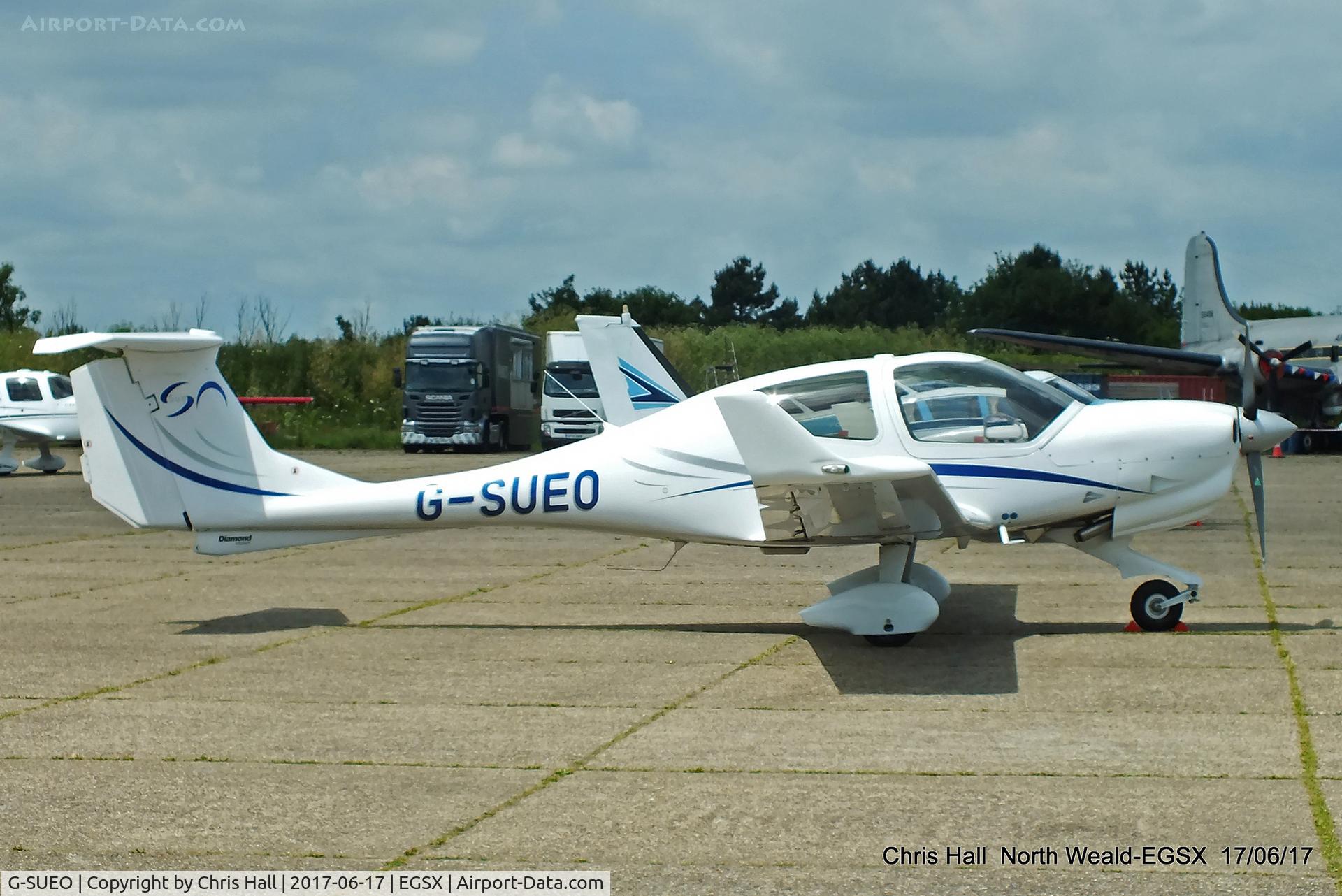 G-SUEO, 2008 Diamond DA-40 Diamond Star C/N D4.354, Air Britain fly in, North Weald