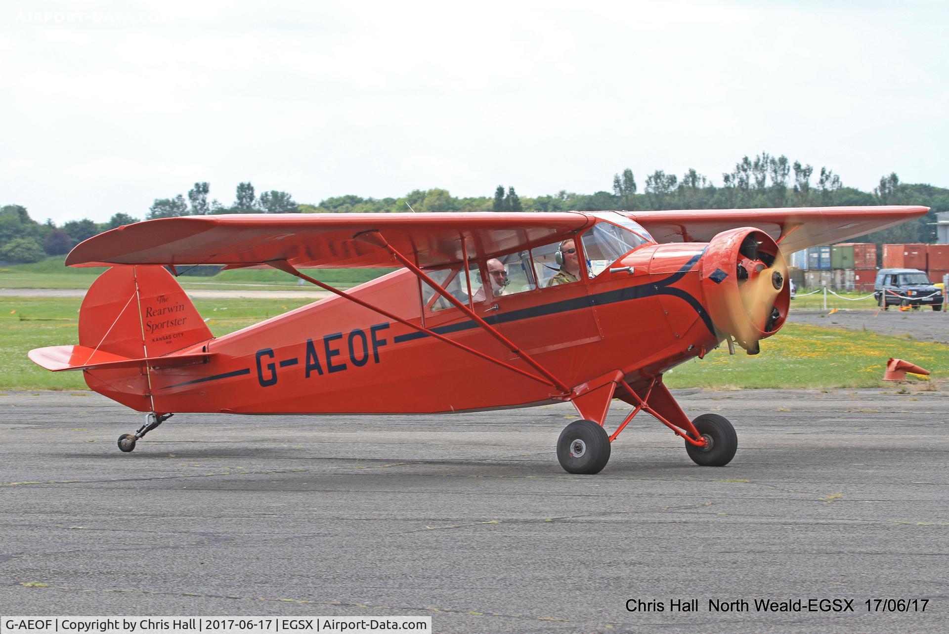 G-AEOF, 1936 Rearwin 8500 Sportster C/N 462, Air Britain fly in, North Weald