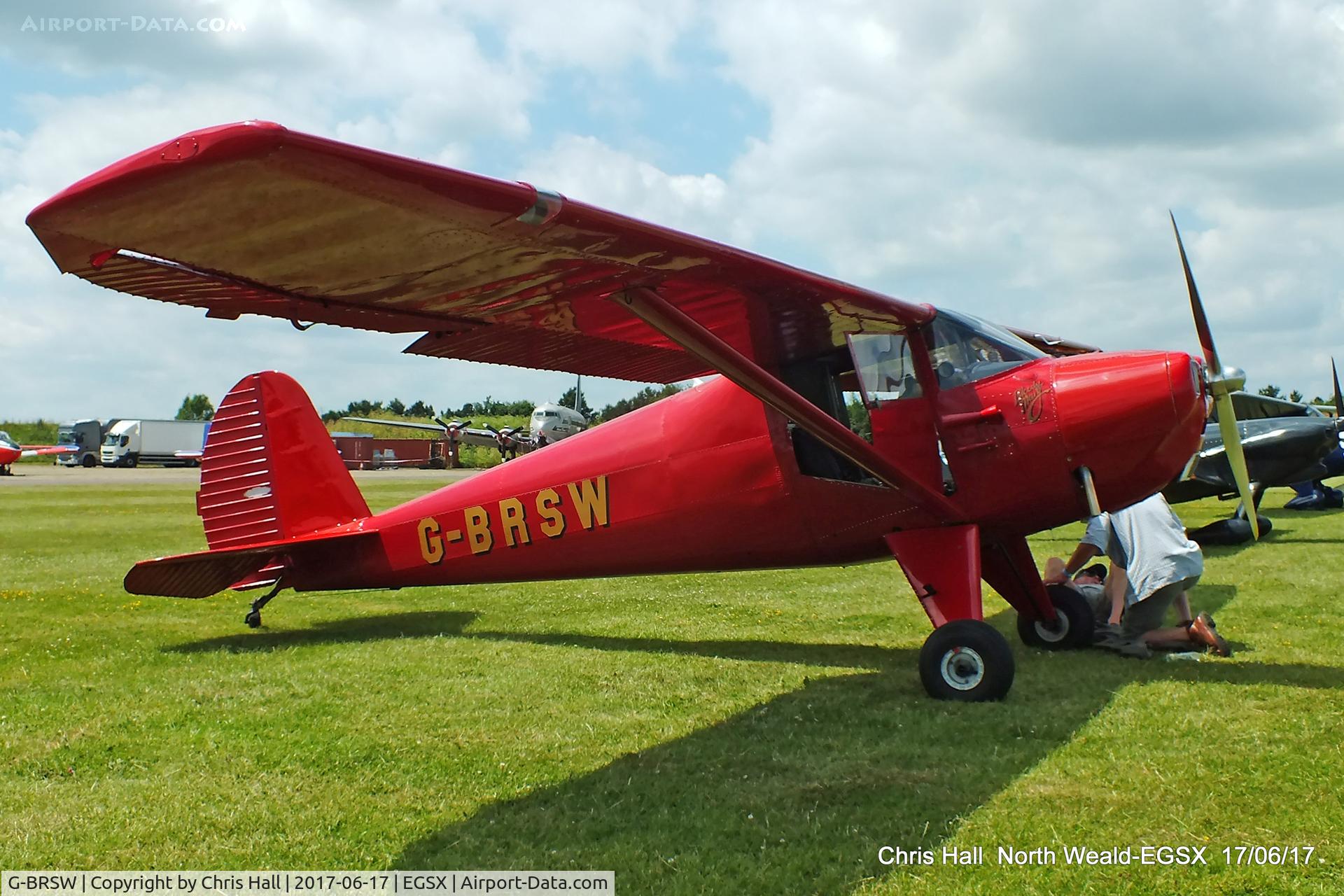 G-BRSW, 1946 Luscombe 8A C/N 3249, Air Britain fly in, North Weald