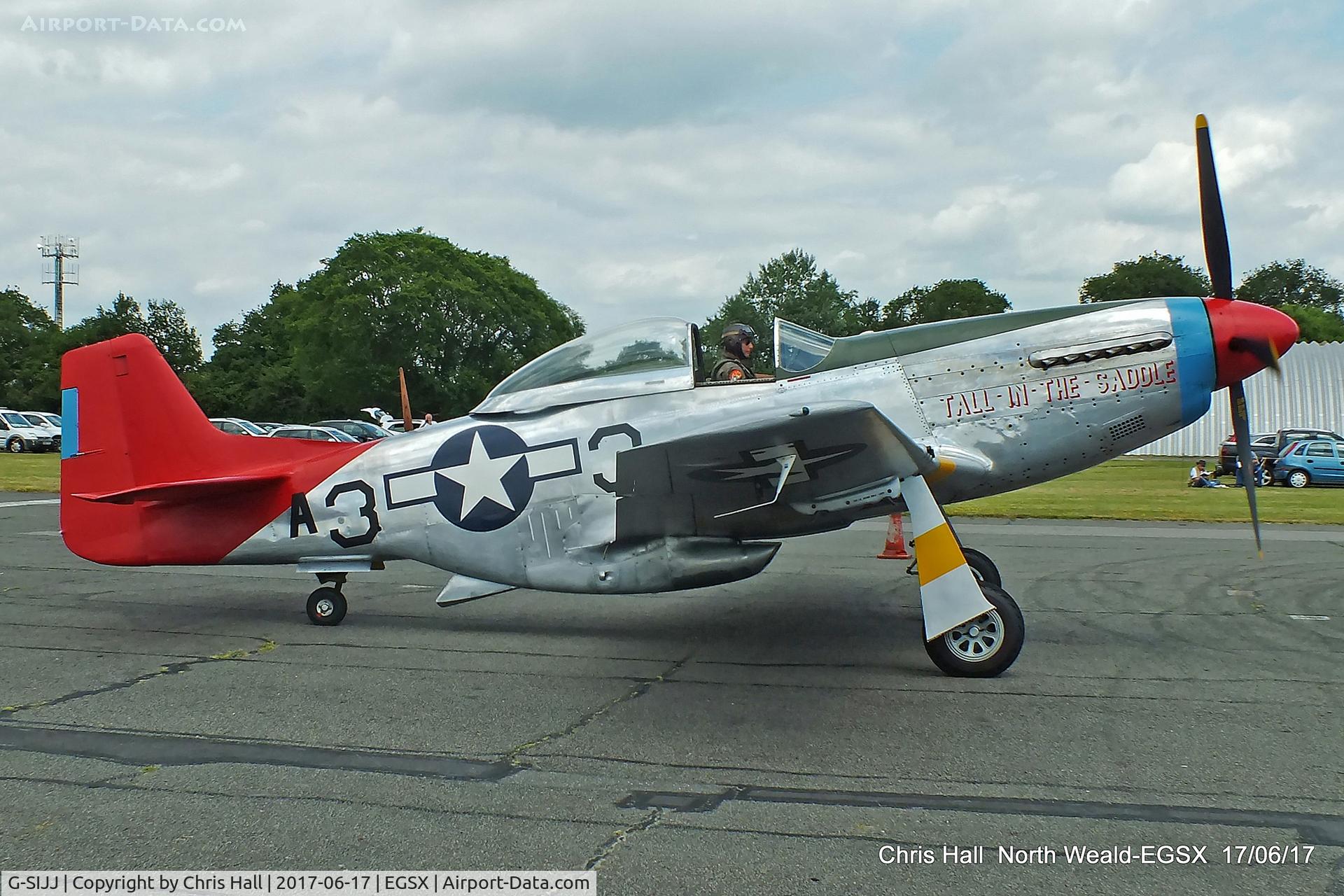 G-SIJJ, 1944 North American P-51D Mustang C/N 122-31894 (44-72035), Air Britain fly in, North Weald
