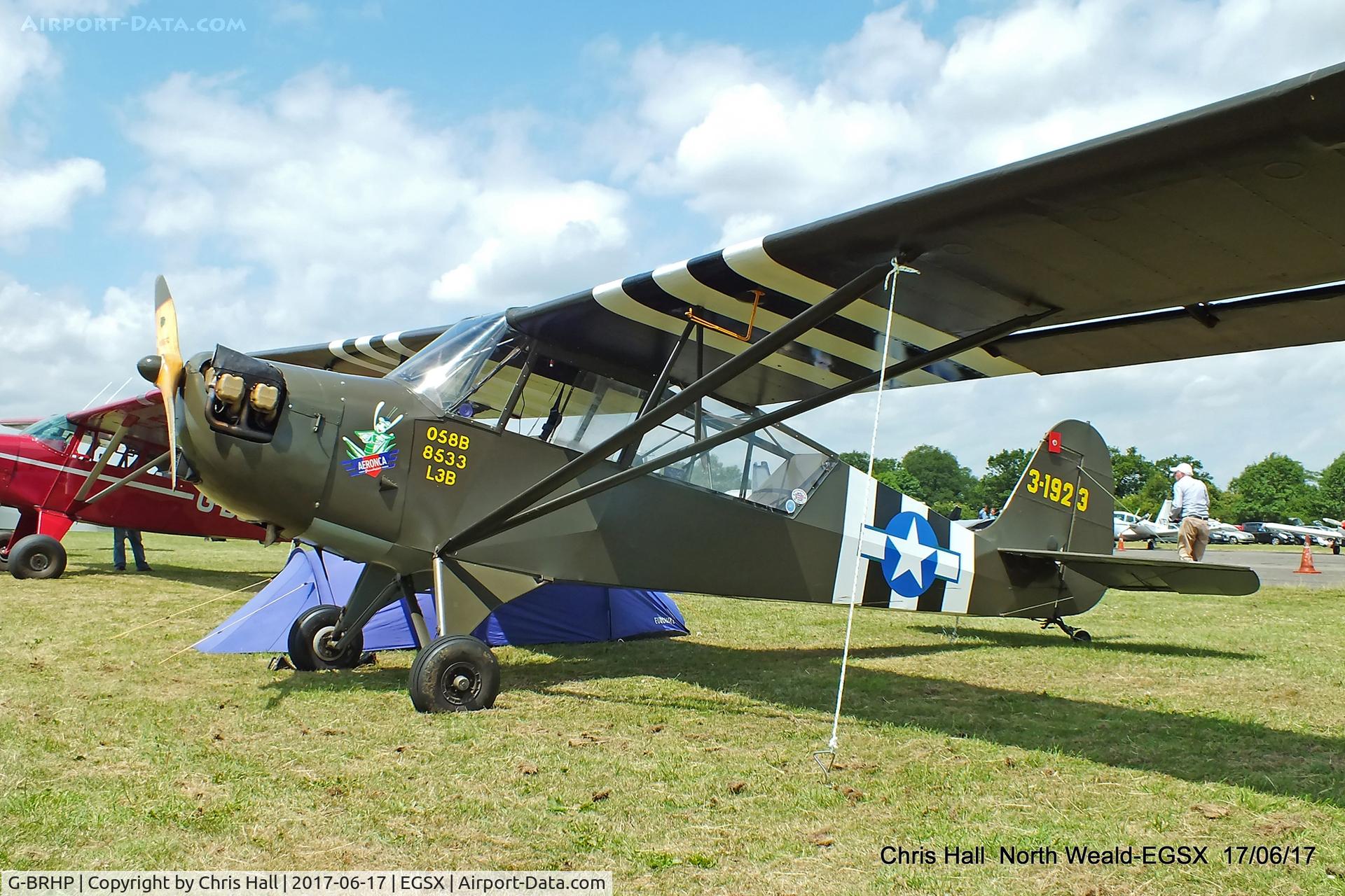 G-BRHP, 1942 Aeronca O-58B Defender C/N 058B-8533, Air Britain fly in, North Weald