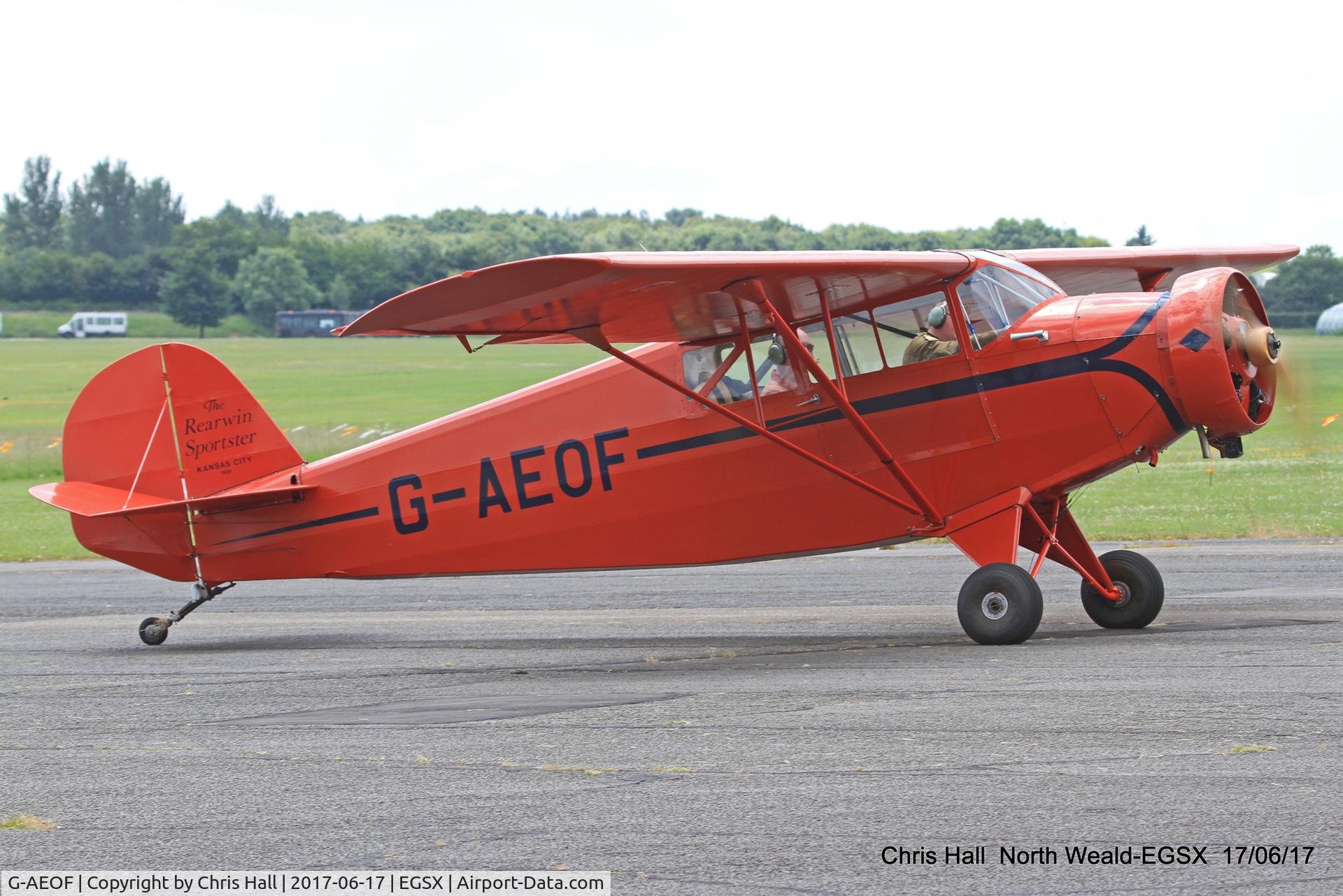 G-AEOF, 1936 Rearwin 8500 Sportster C/N 462, Air Britain fly in, North Weald