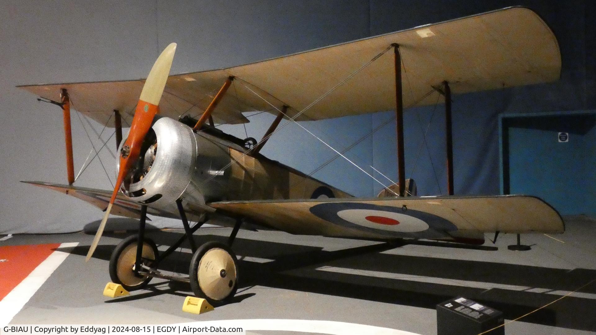 G-BIAU, 1983 Sopwith Pup Replica C/N EMK 002, Fleet Air Arm Museum