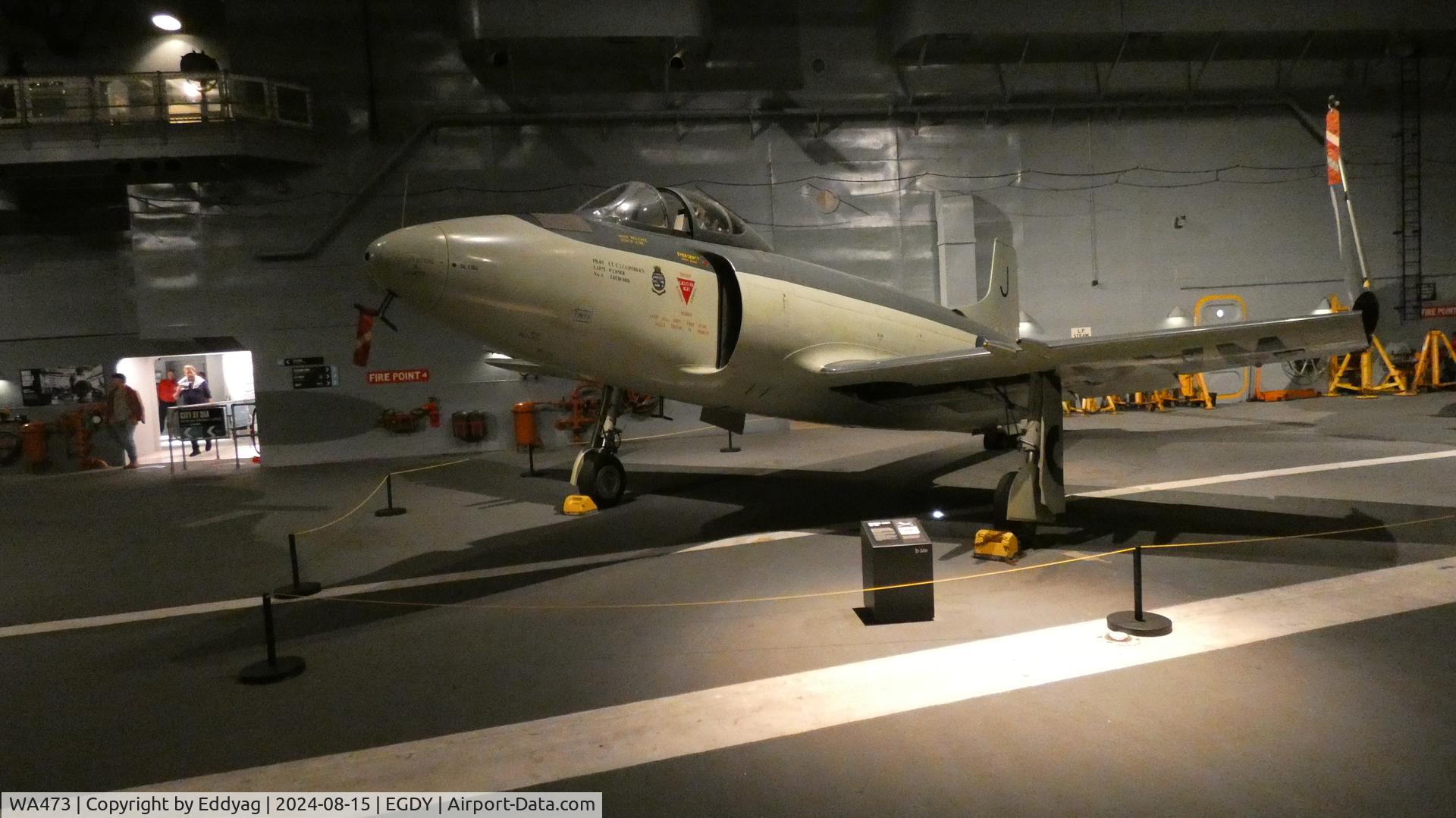 WA473, Supermarine Attacker F.1 C/N Not found WA473, Fleet Air Arm Museum