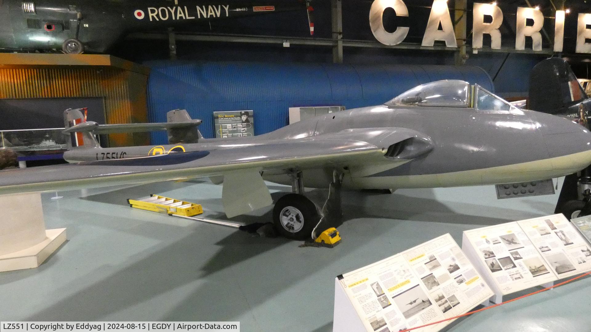 LZ551, De Havilland Sea Vampire 1 C/N Not found LZ551, Fleet Air Arm Museum