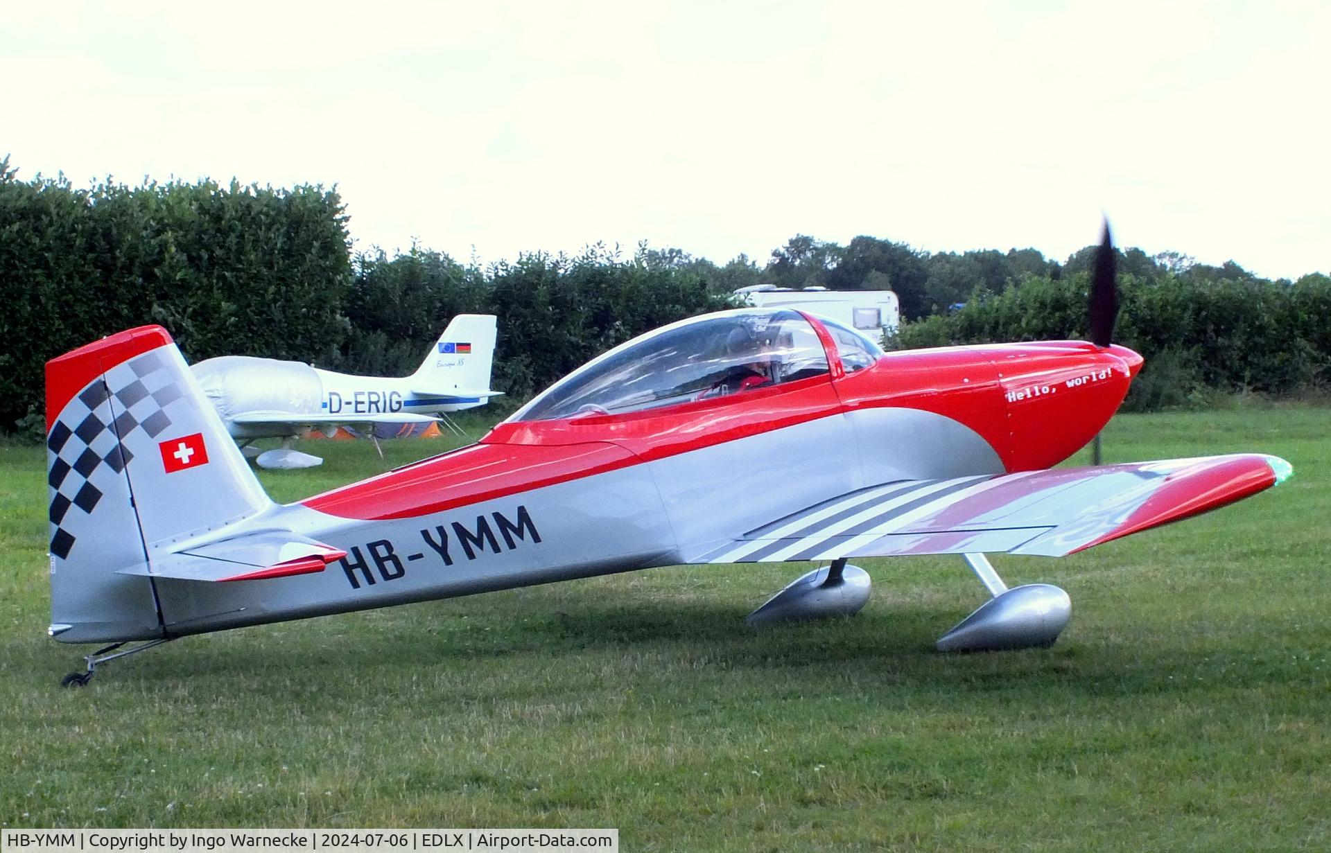 HB-YMM, Van's RV-8 C/N 25685, Vans RV-8 at the 2024 OUV-Meeting at Wesel-Römerwardt airfield