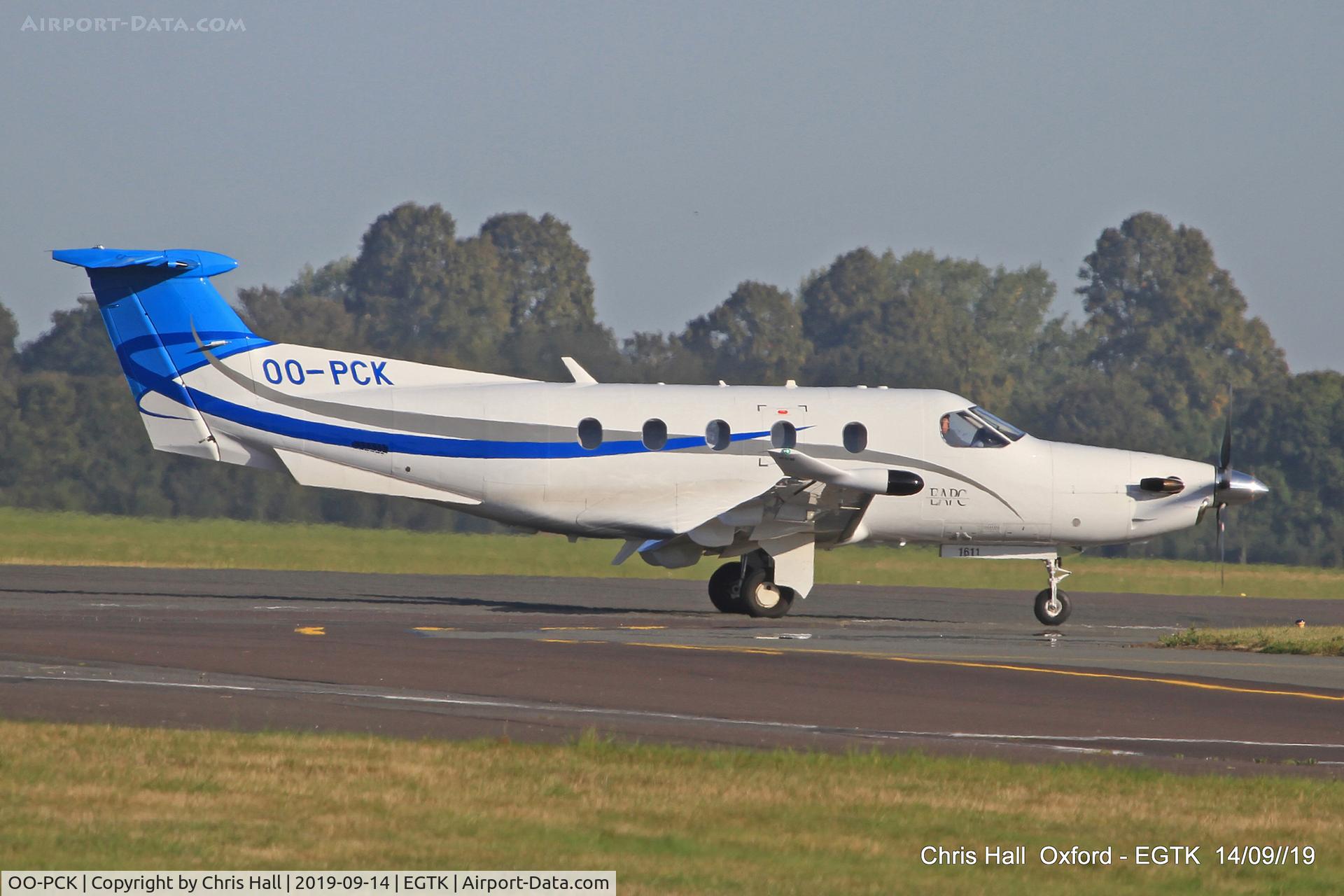 OO-PCK, 2016 Pilatus PC-12/47E C/N 1611, Oxford