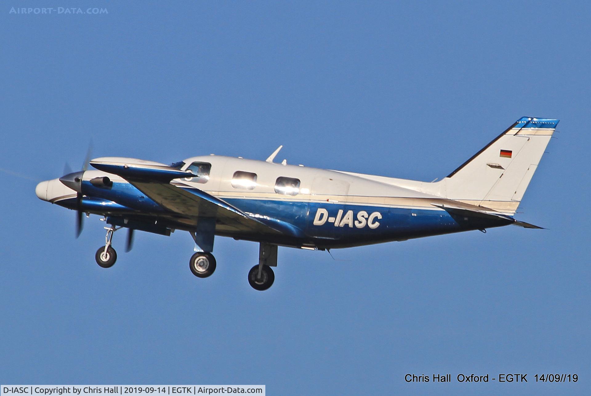 D-IASC, 1977 Piper PA-31T Cheyenne II C/N 31T-7720066, Oxford