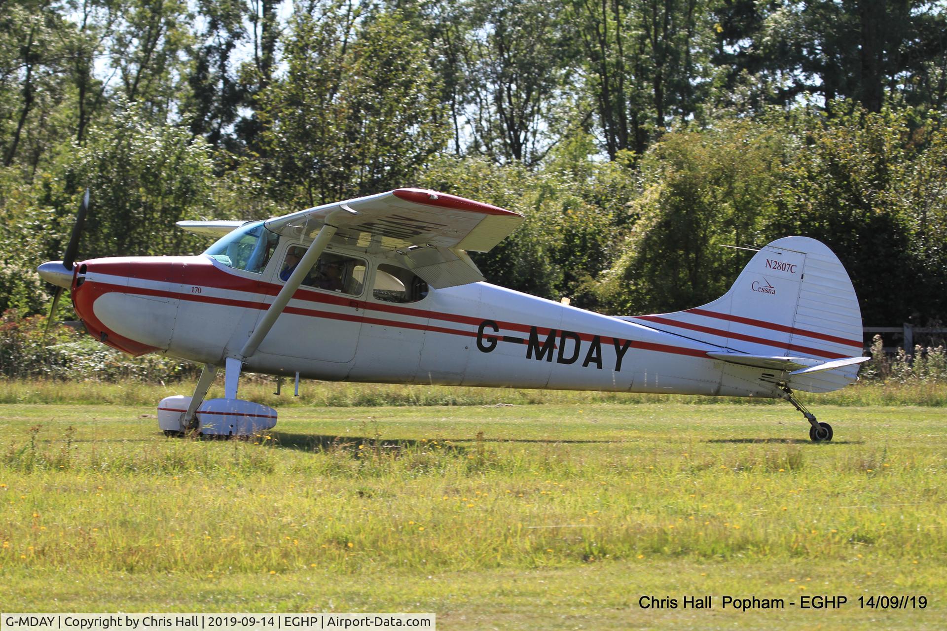 G-MDAY, 1954 Cessna 170B C/N 26350, Popham
